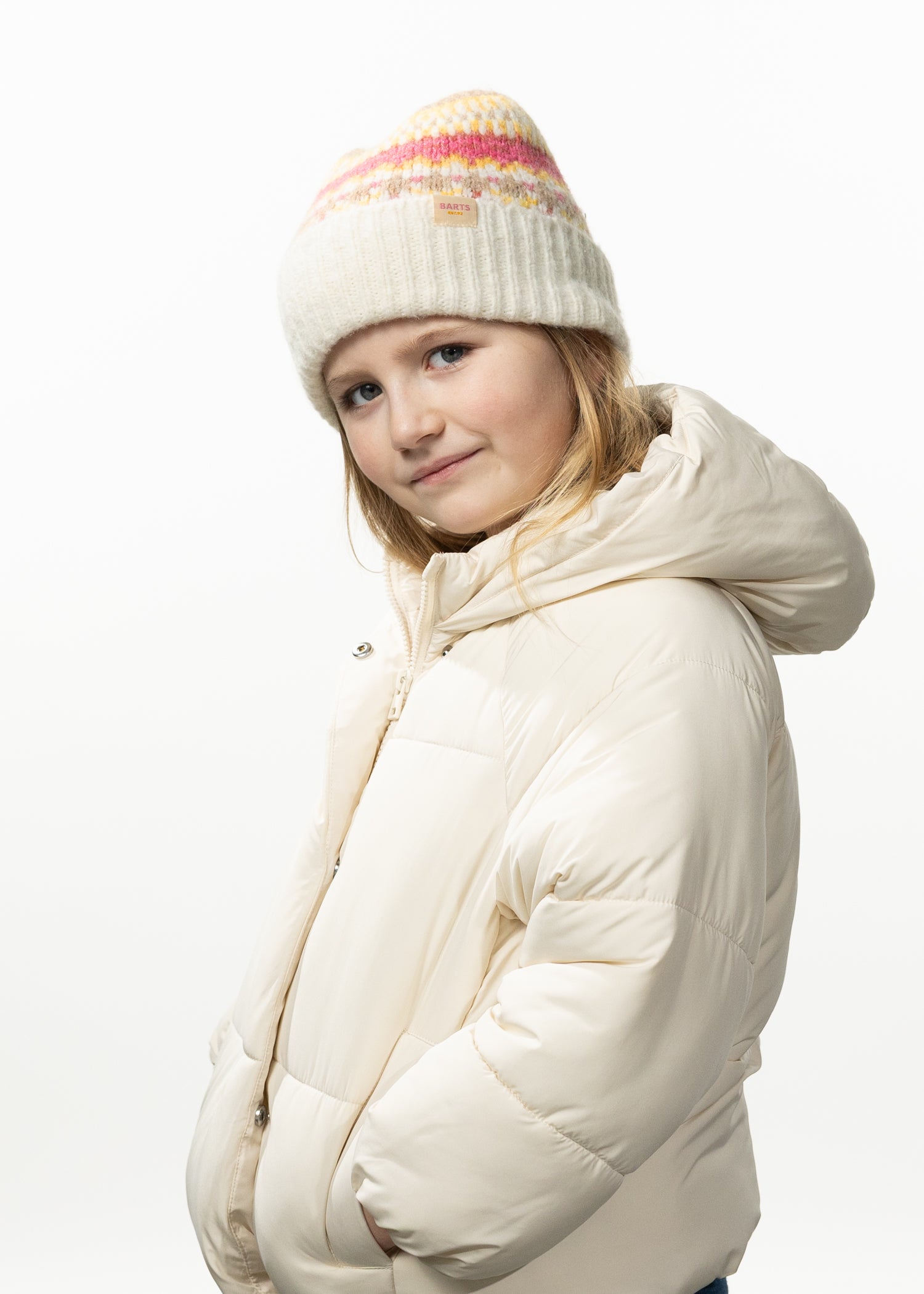 Kids Luczia Beanie cream - Side