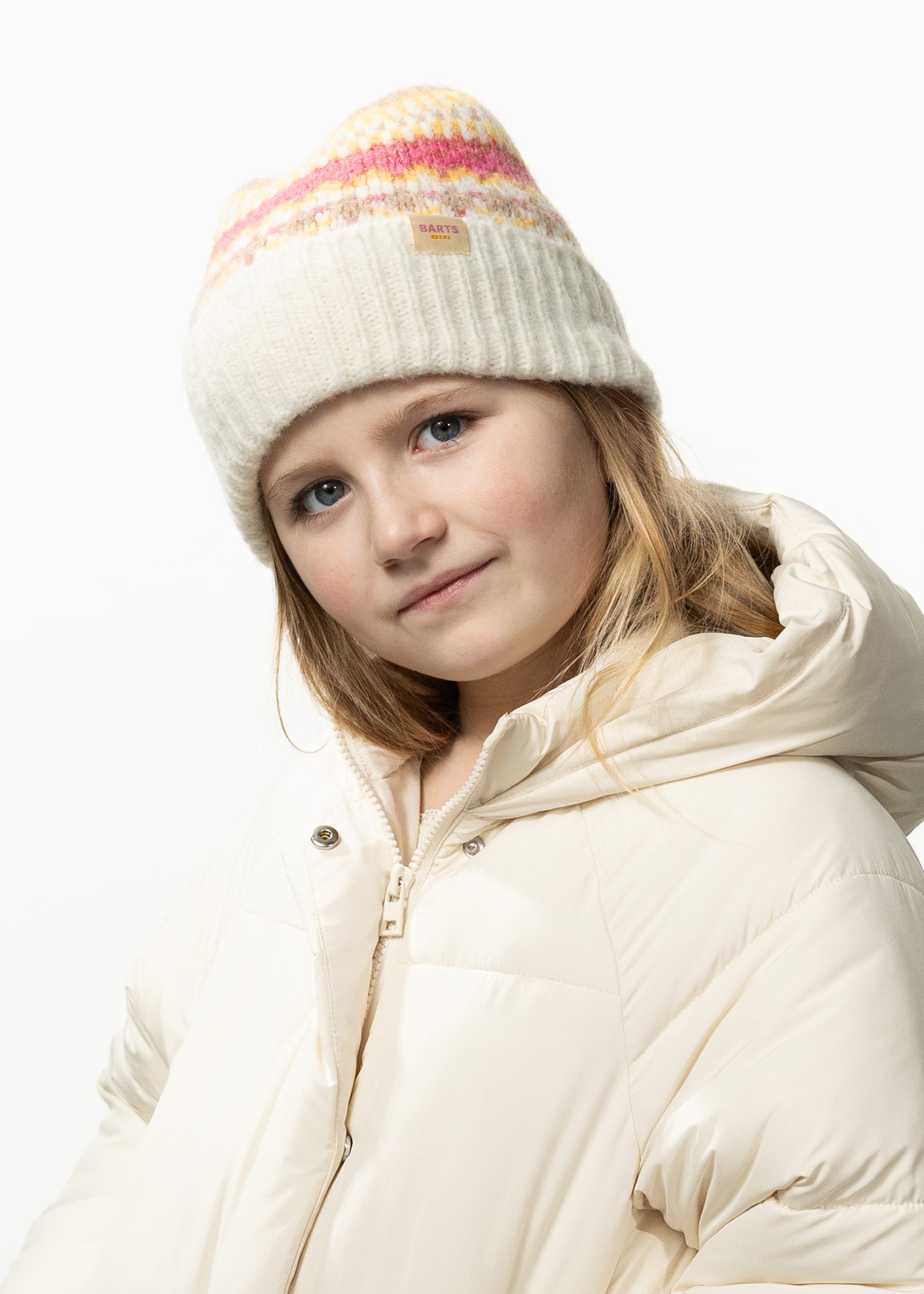 Kids Luczia Beanie cream - Side