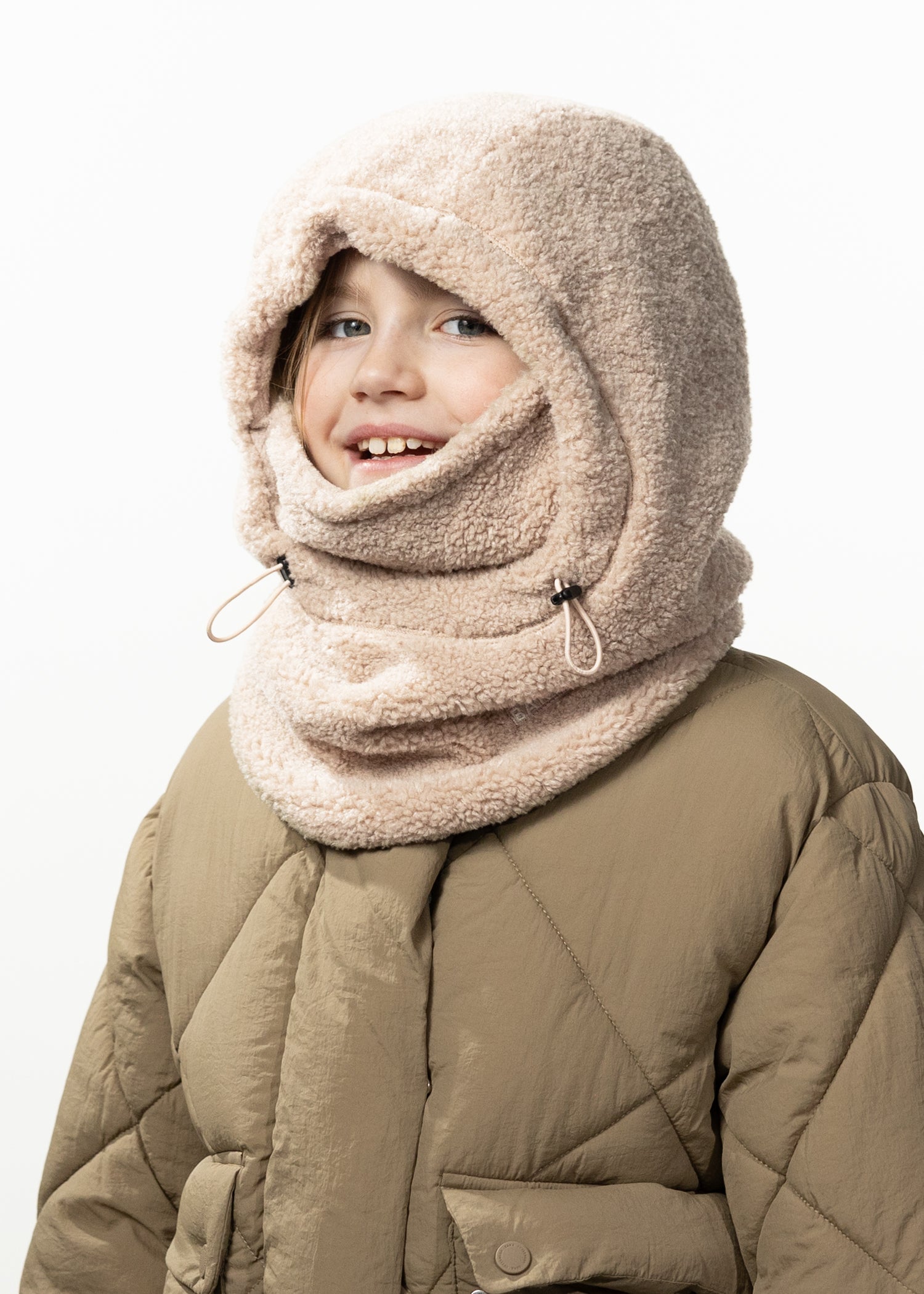 Kids Yaraa Hood beige - Side
