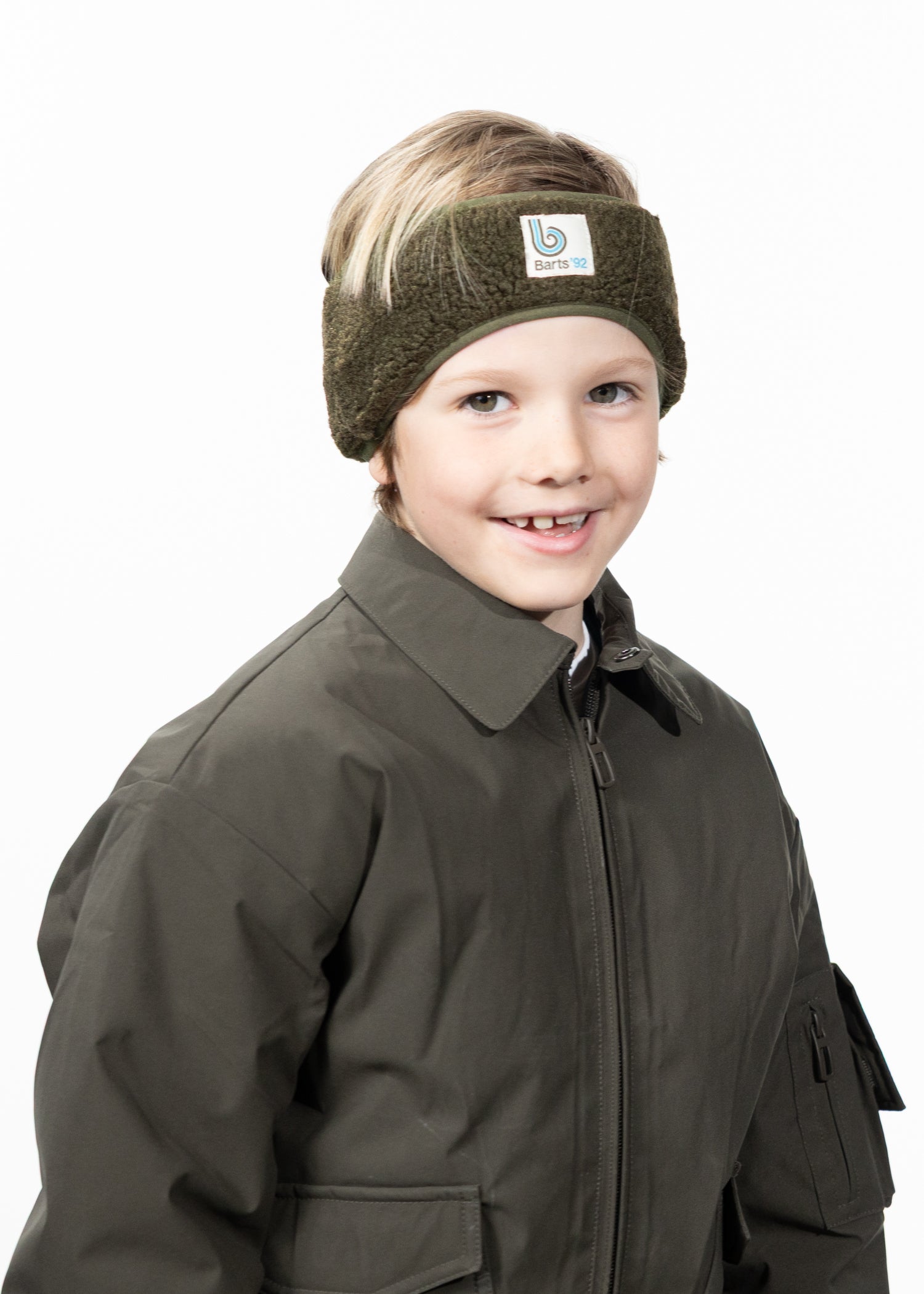 Kids Sunnegga Headband army - Front