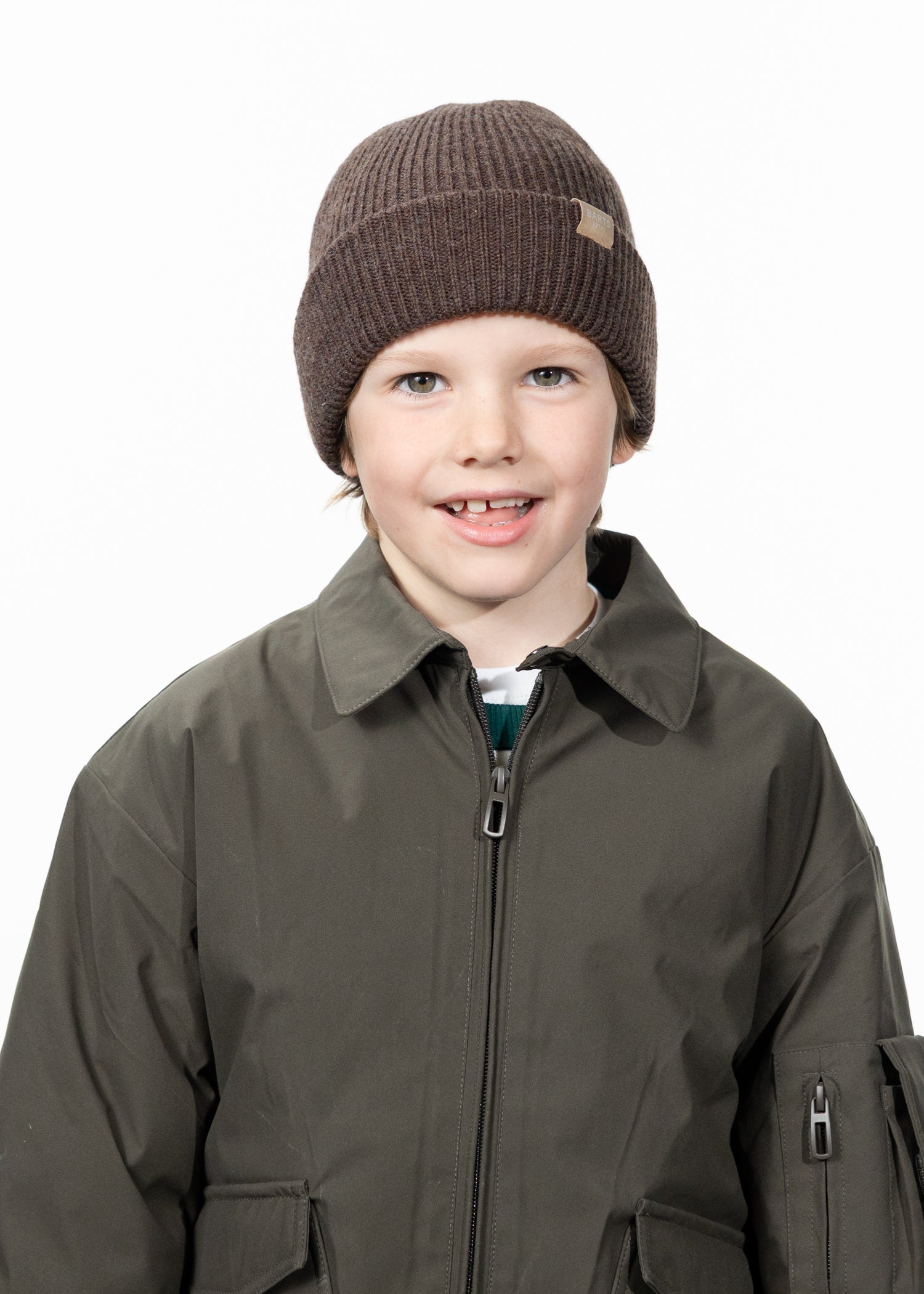 Kids Makalyn Beanie brown - Front