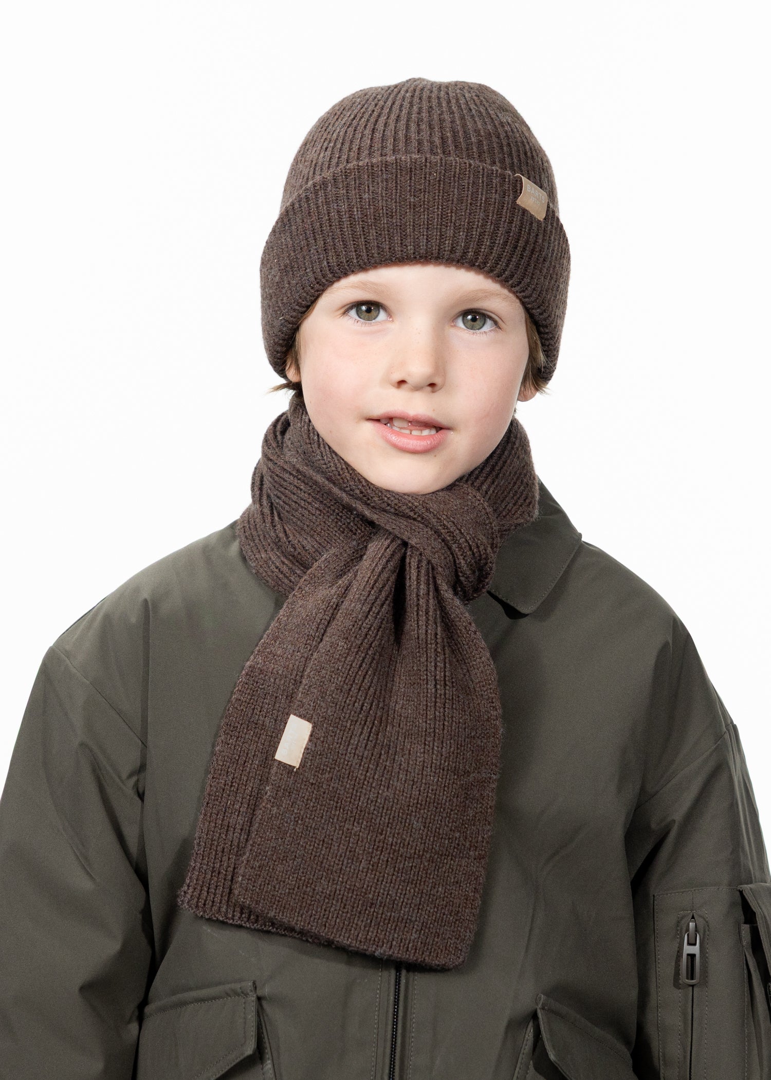 Kids Makalyn Beanie brown - Front