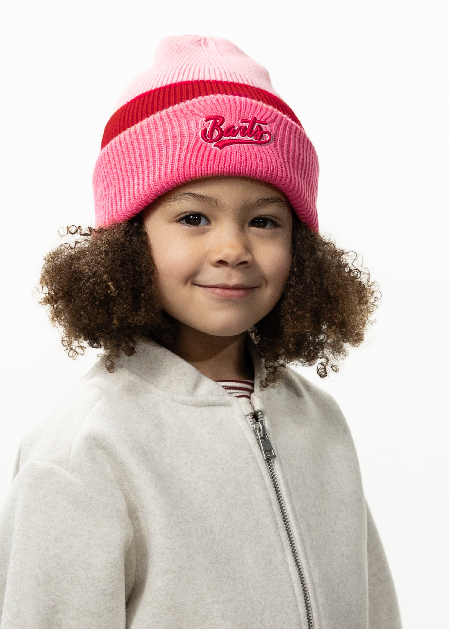 Kids Mina Beanie pink - Front