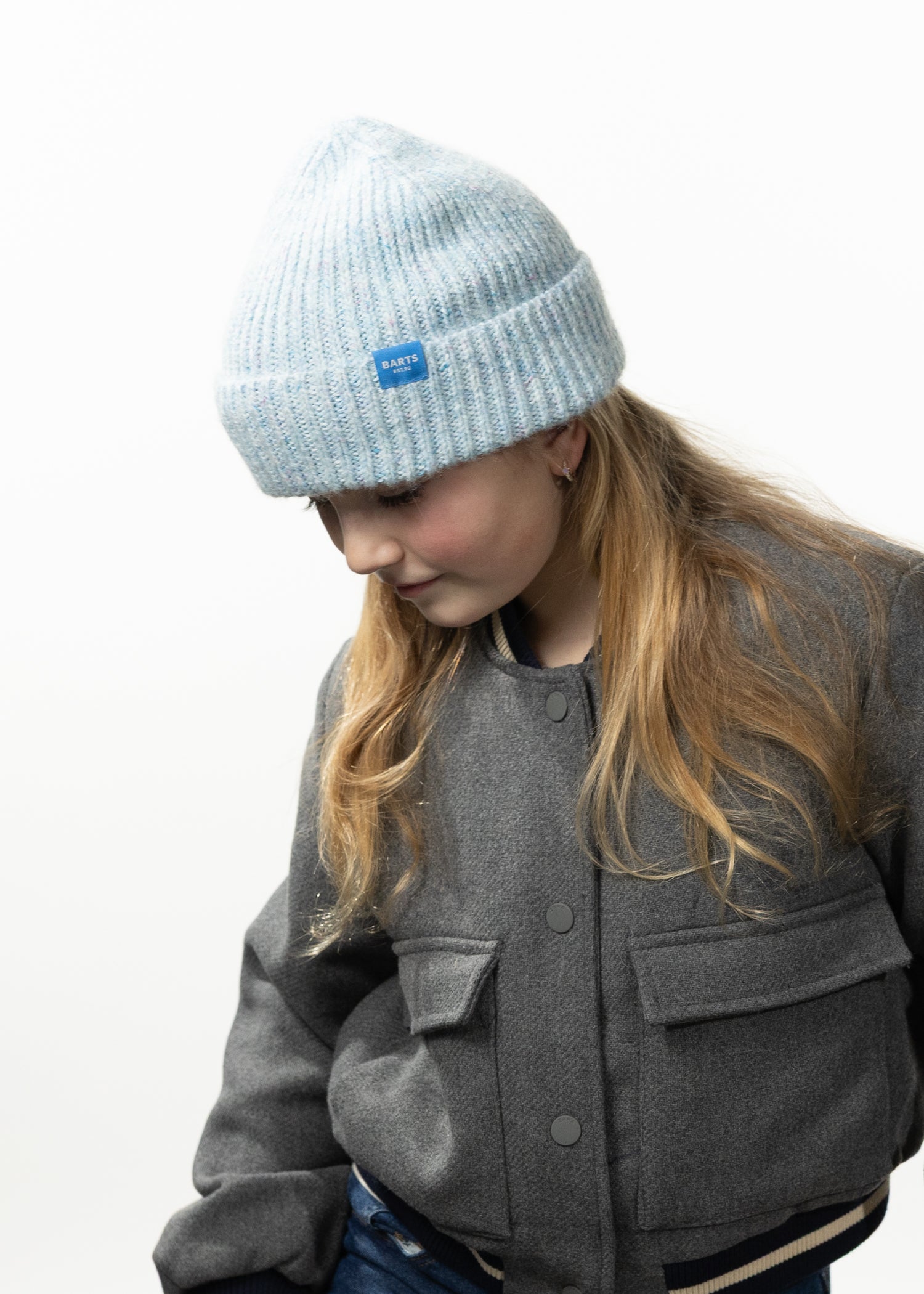Kids Keeva Beanie light blue - Side