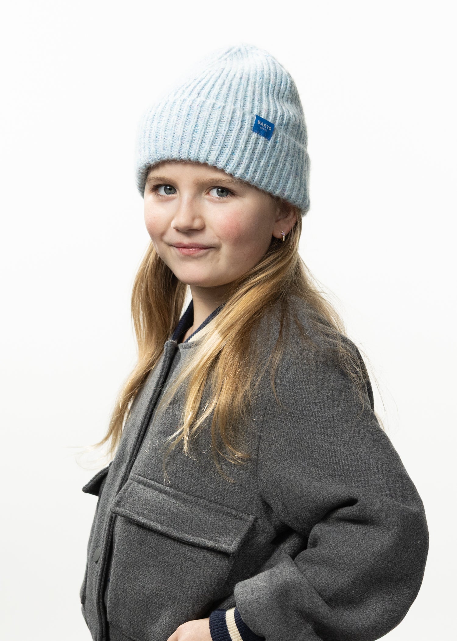 Kids Keeva Beanie light blue - Side