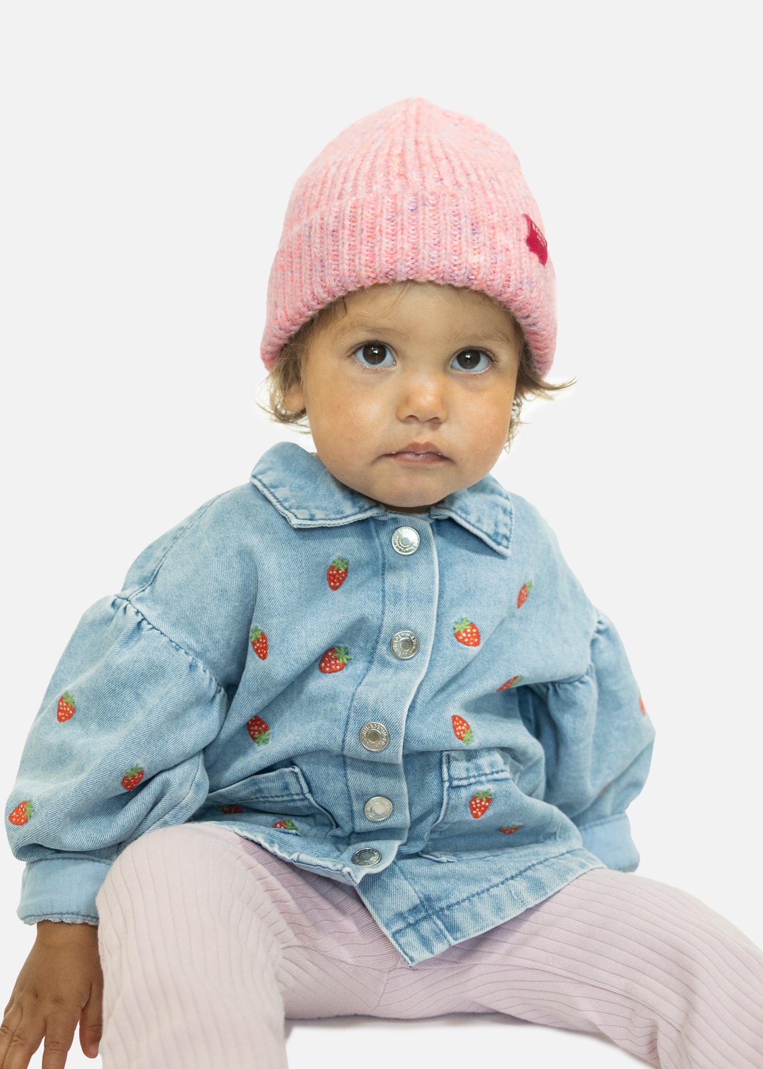 Kids Keeva Beanie pink - Front
