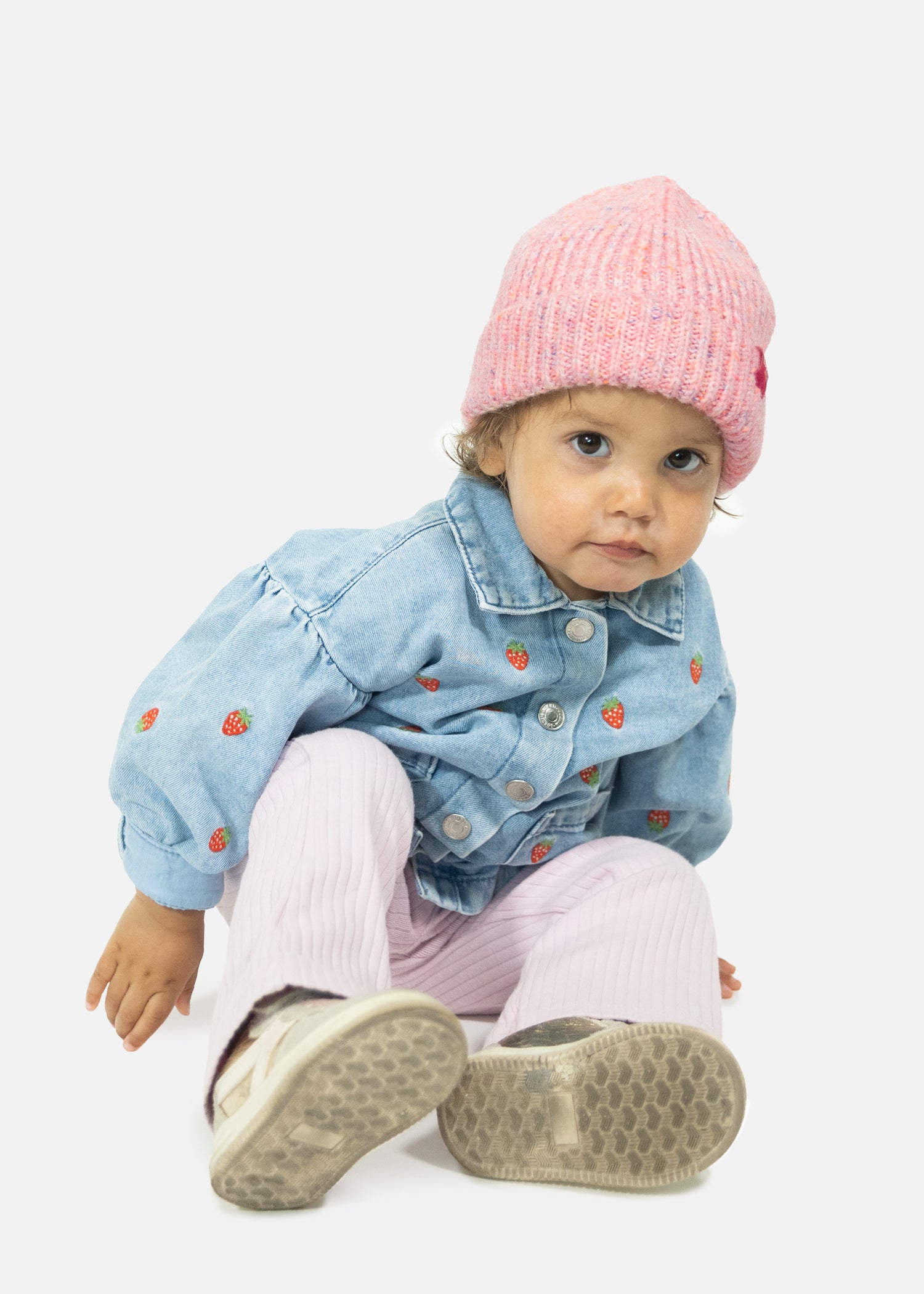 Kids Keeva Beanie pink - Front