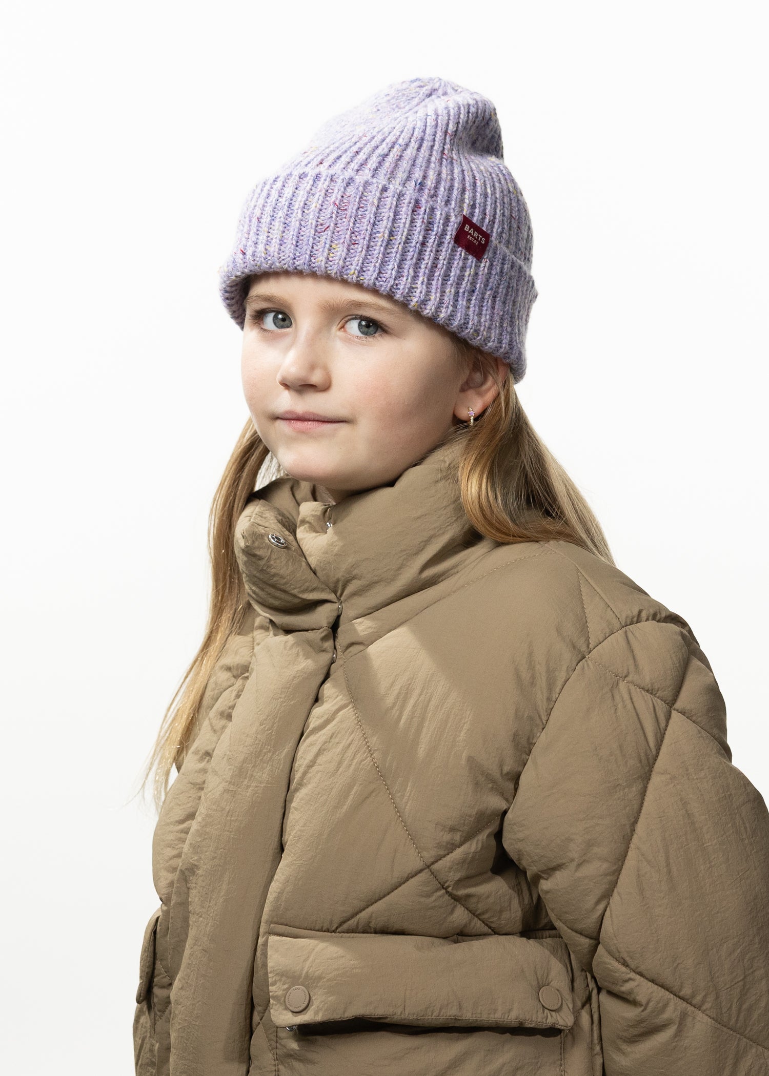 Kids Keeva Beanie lilac - Side