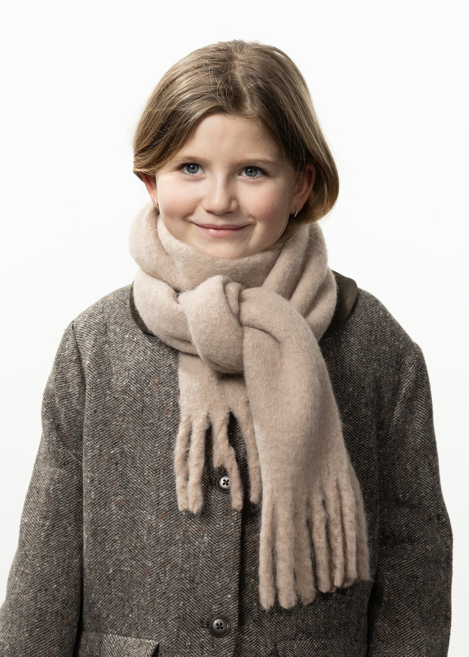 Kids Keridda Scarf Kids light brown - Front