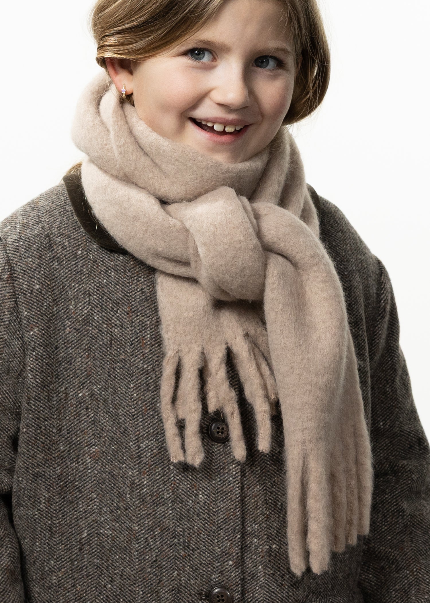 Kids Keridda Scarf Kids light brown - Front