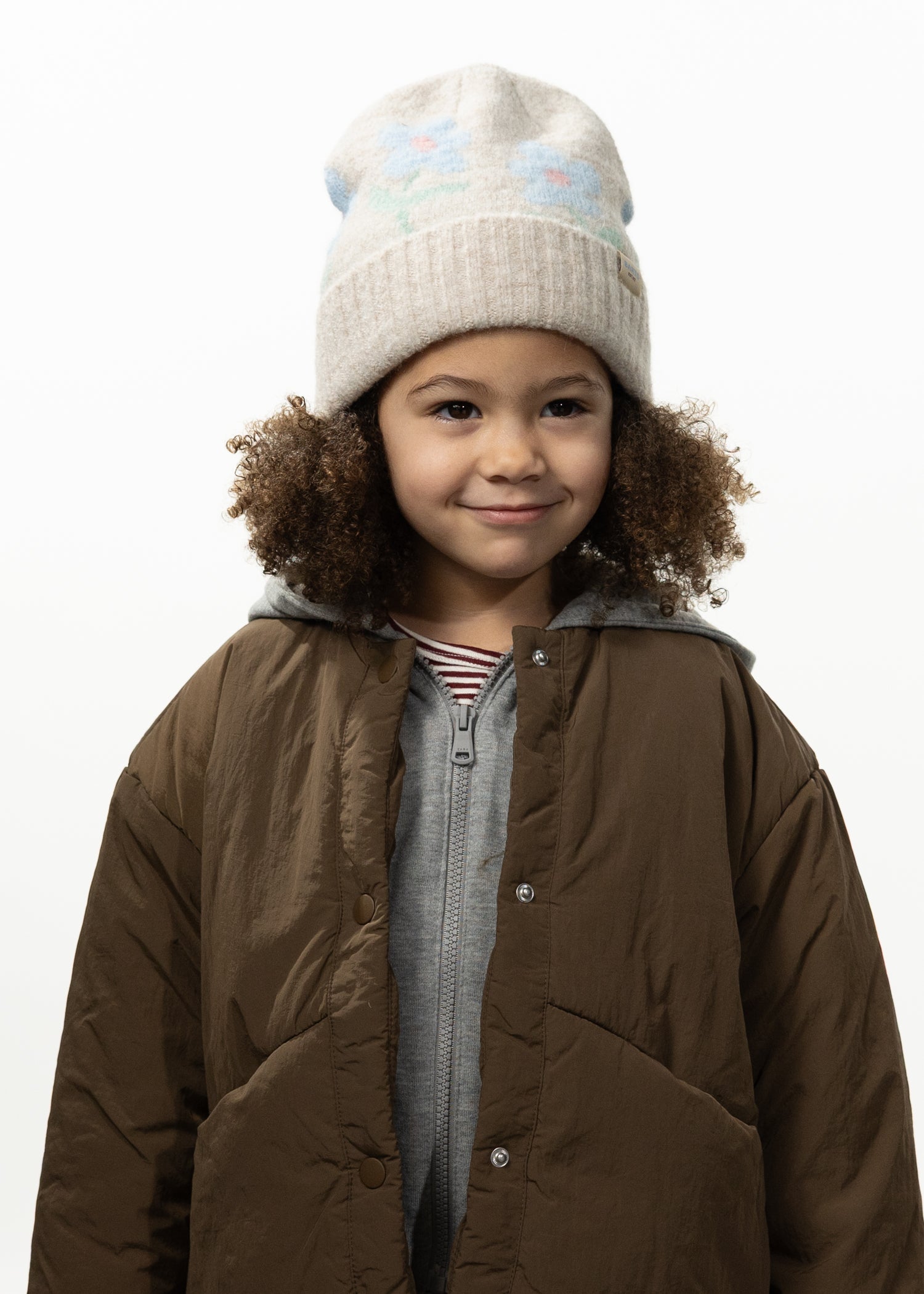 Kids Lilouw Beanie cream - Front