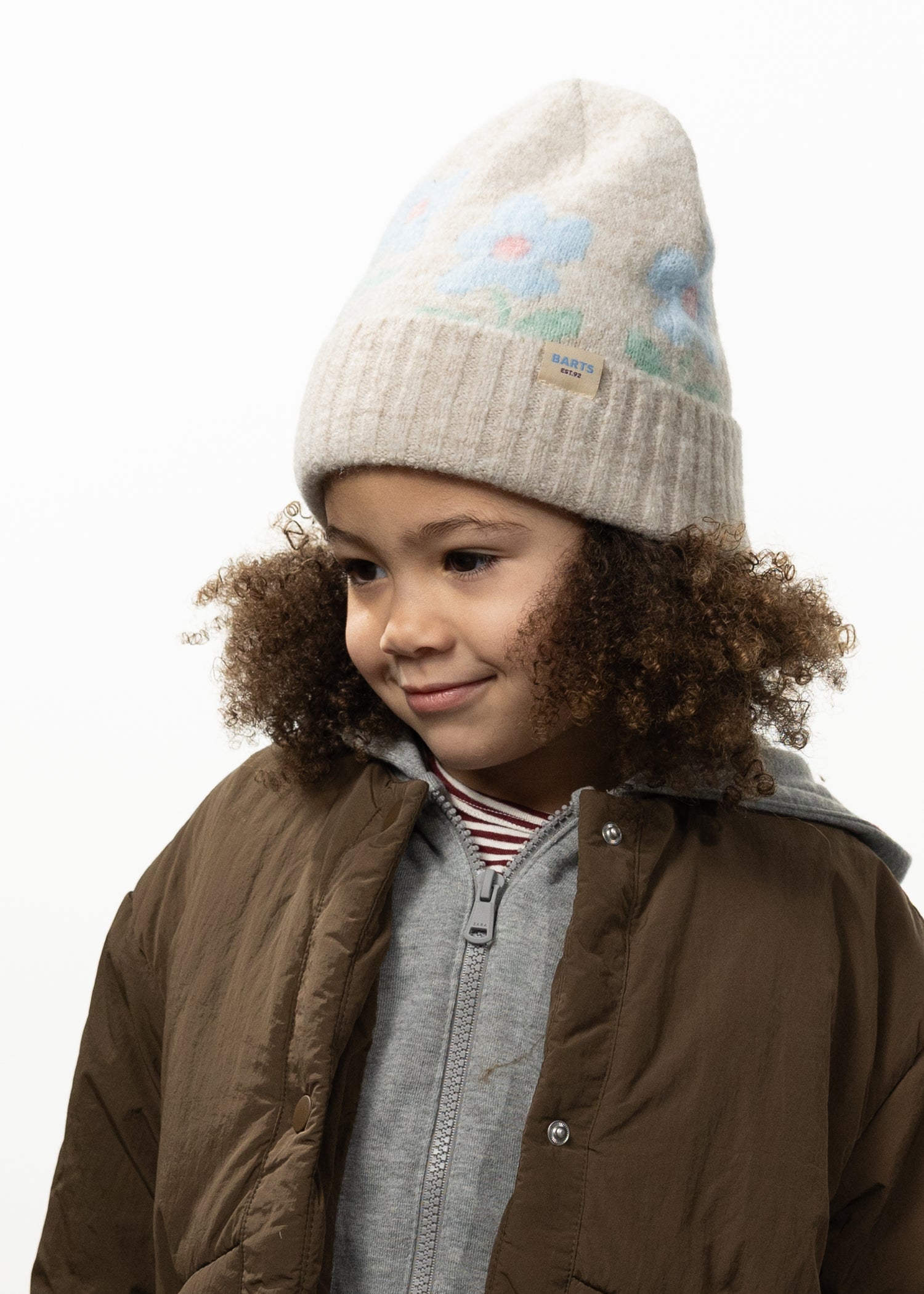 Kids Lilouw Beanie cream - Side