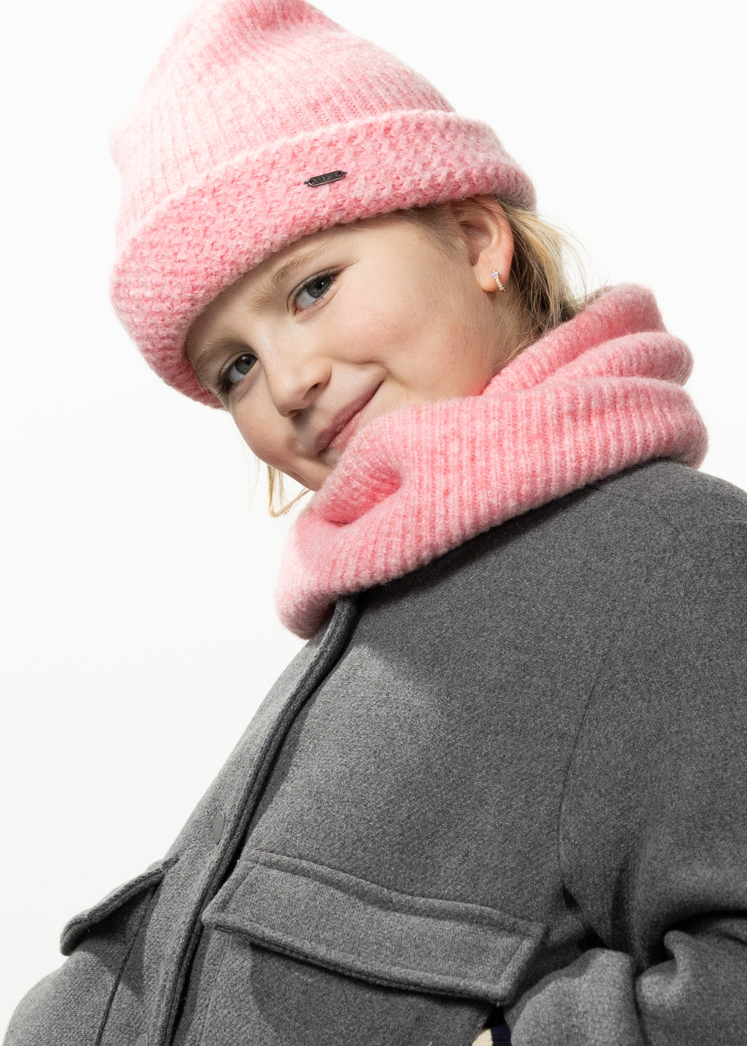 Kids Shae Col Big light pink - Side