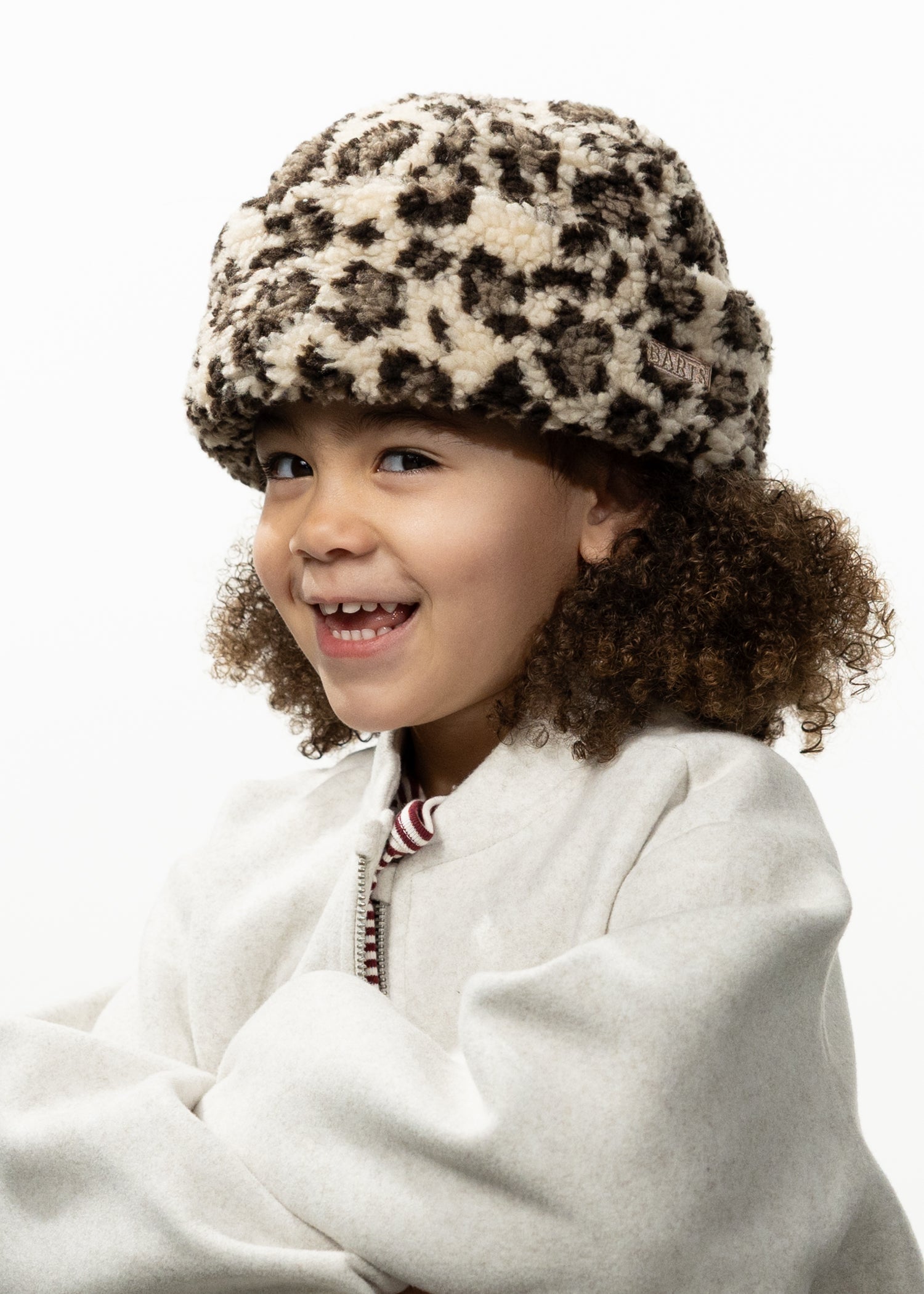 Kids Teddybowie Hat print beige - Side