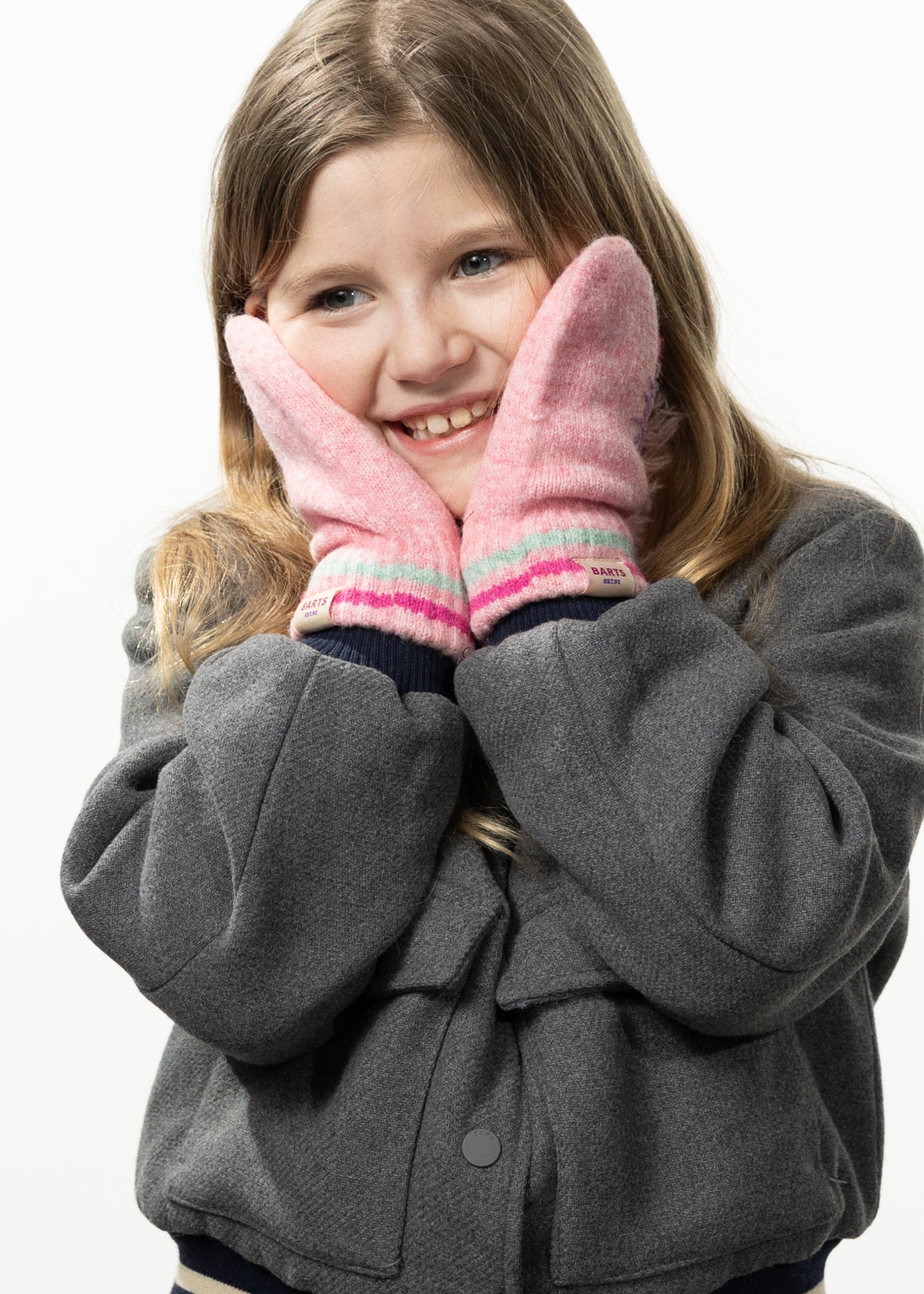 Kids Unicorny Mitts light pink - Front