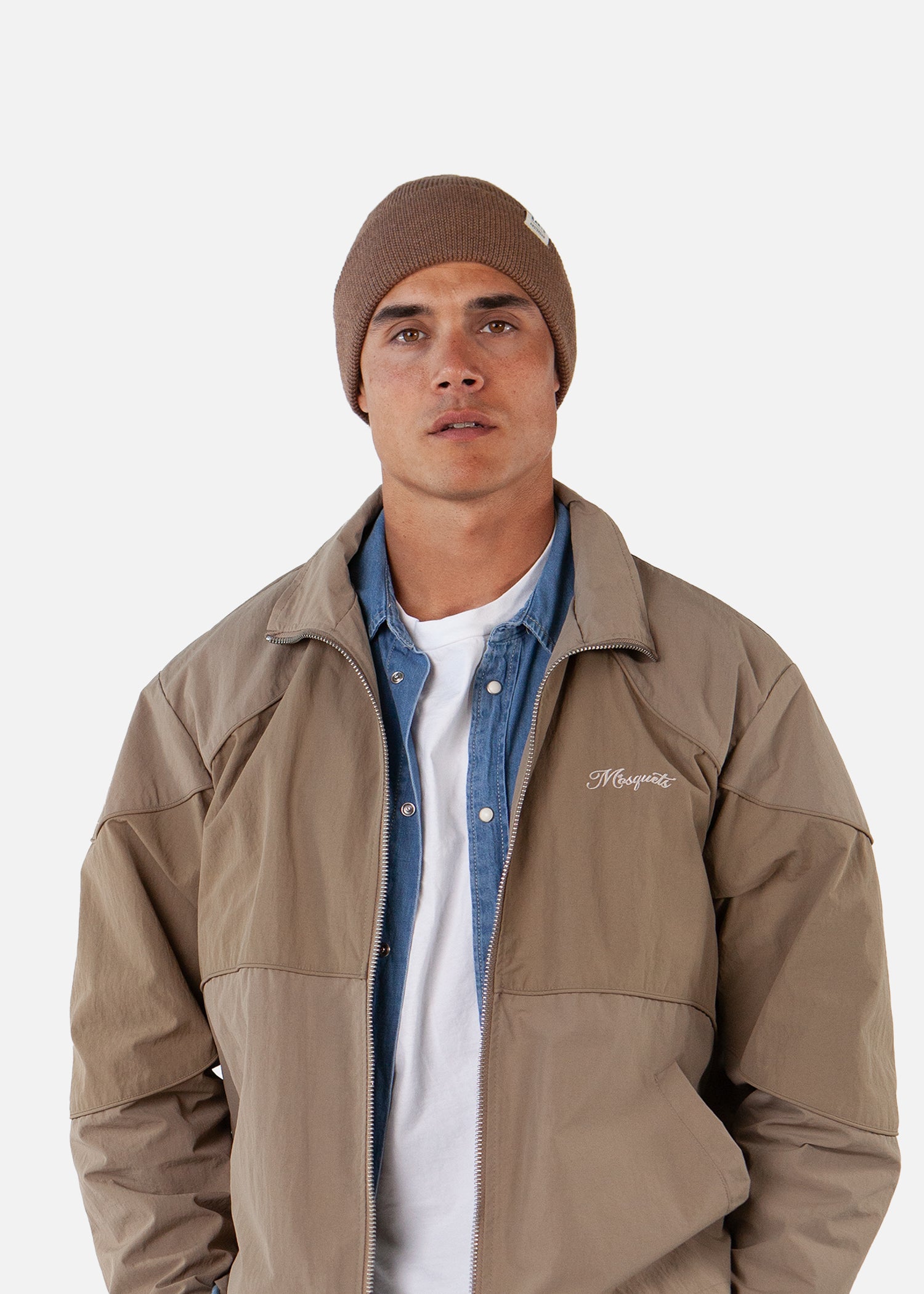 Unisex Futuno Beanie brown - Front