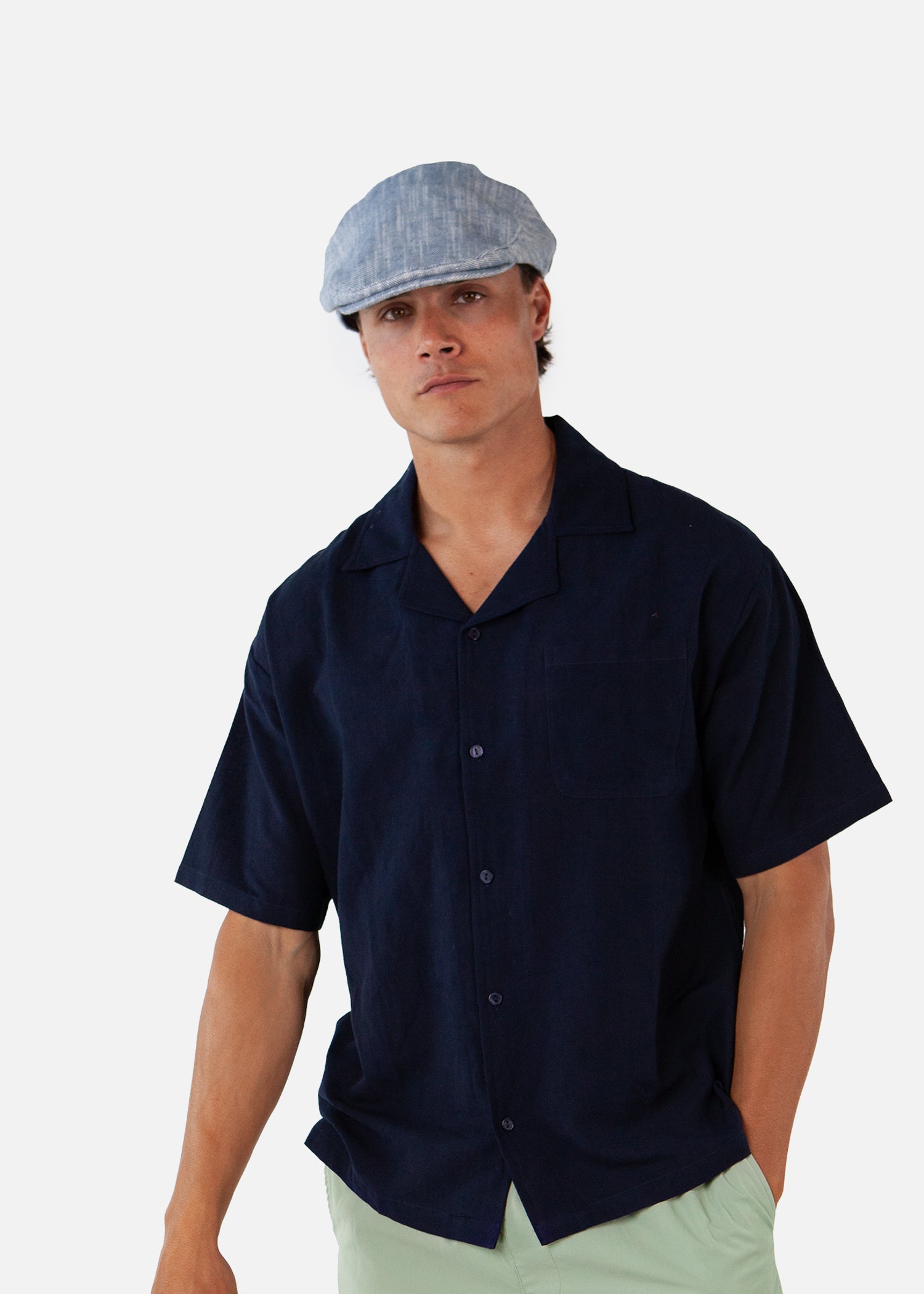 Men Jarvis Cap blue - Front