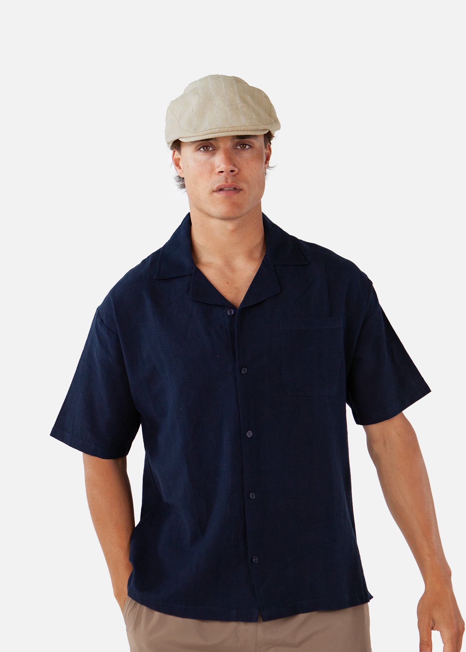 Men Jarvis Cap beige - Front