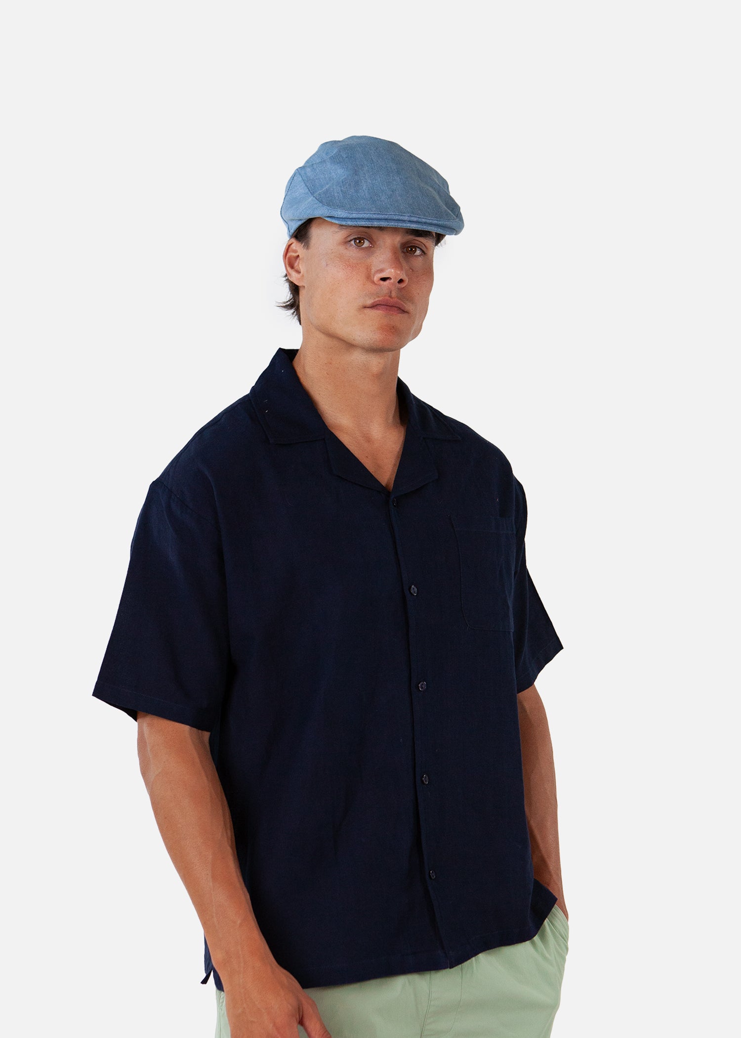 Men Jarvis Cap denim - Side