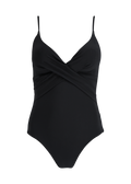 Women Solid Shaping One Piece black