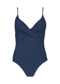 Women Solid Shaping One Piece navy