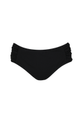 Women Solid Mid Waist Briefs black