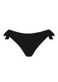 Women Solid Cheeky Bum Side Ties black