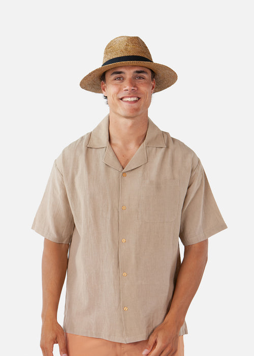 Men Albury Hat light brown - Front