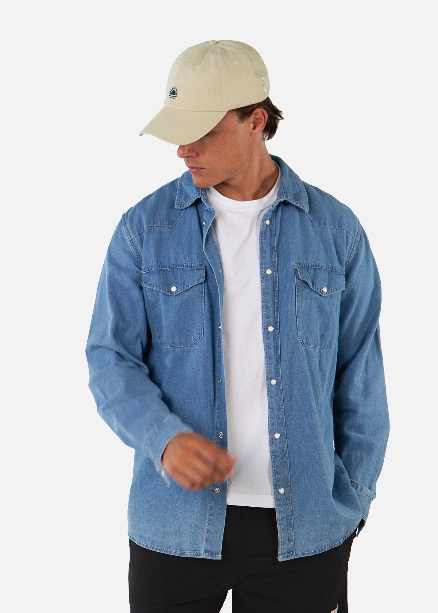 Unisex Jarrah Cap sand - Side