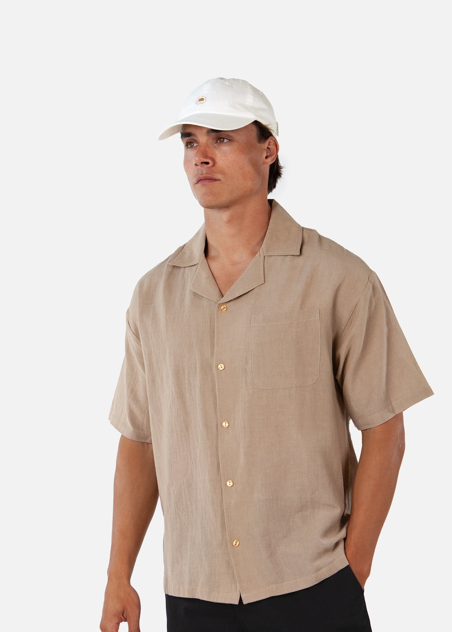 Unisex Jarrah Cap cream - Side