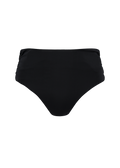 Women Solid High Waist Briefs black