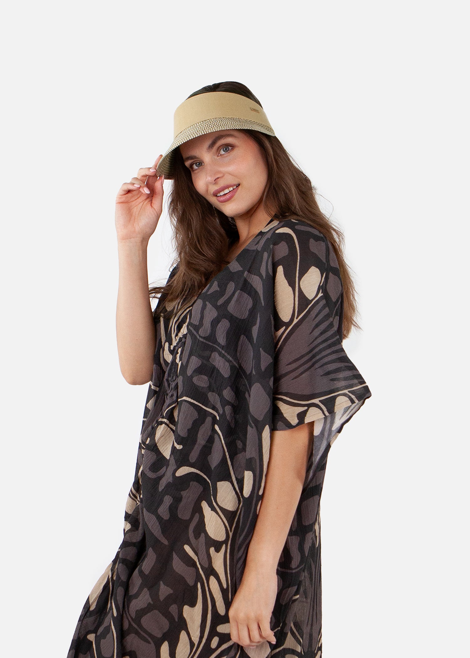 Women Vesder Visor sand - Front