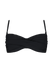 Women Solid Twisted Bandeau black