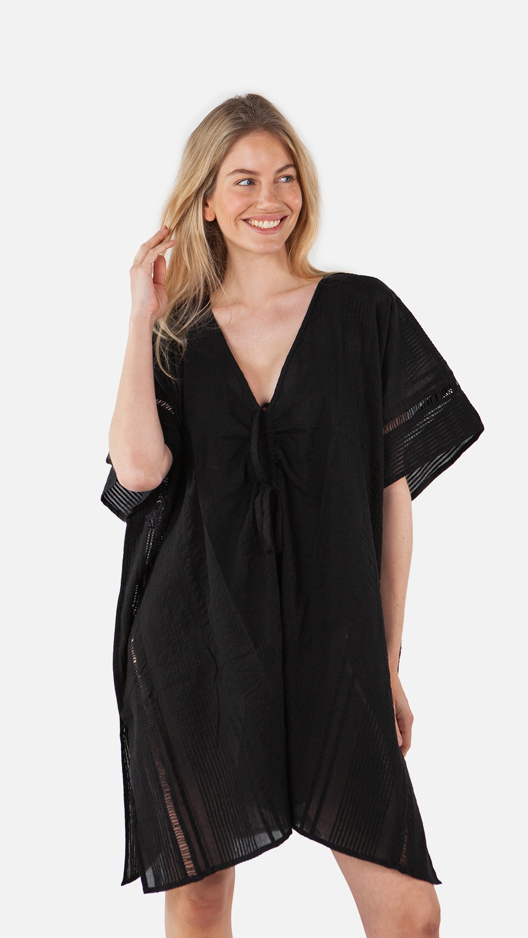 Women Raimha Kaftan black - Front