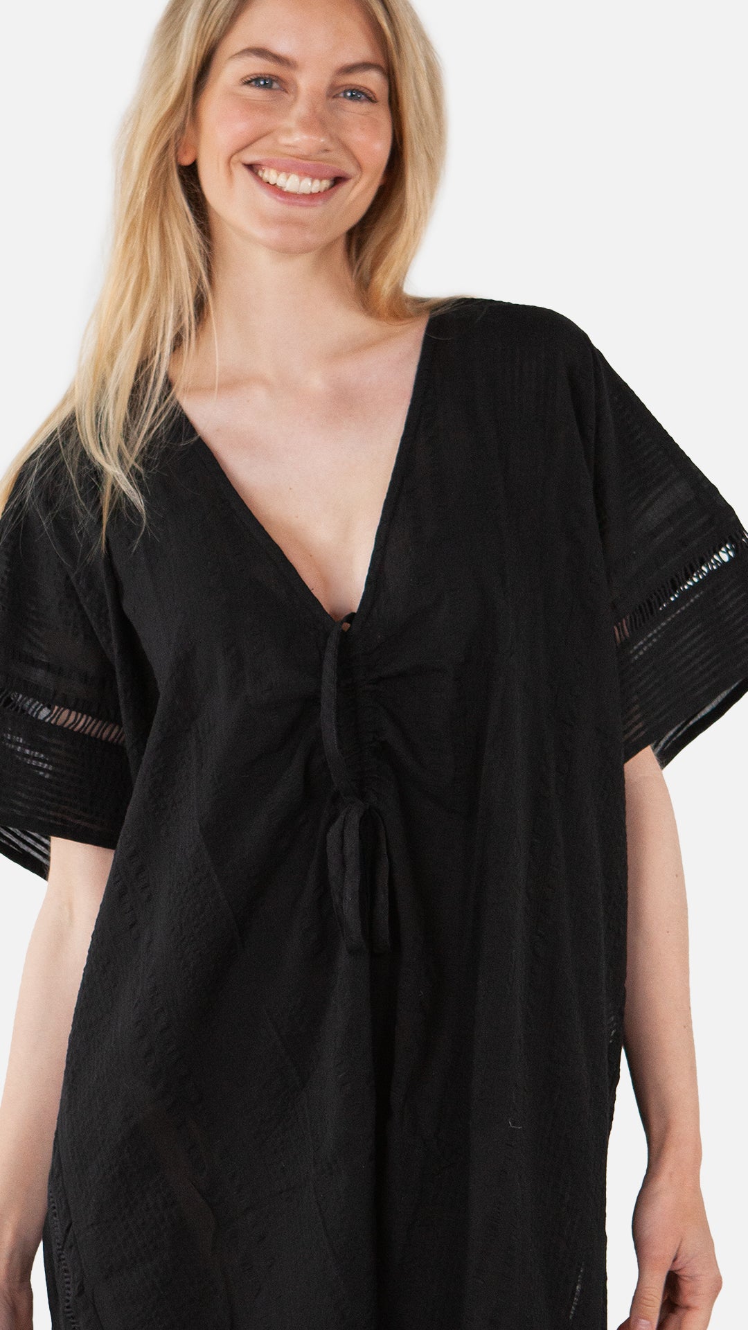 Women Raimha Kaftan black - Front