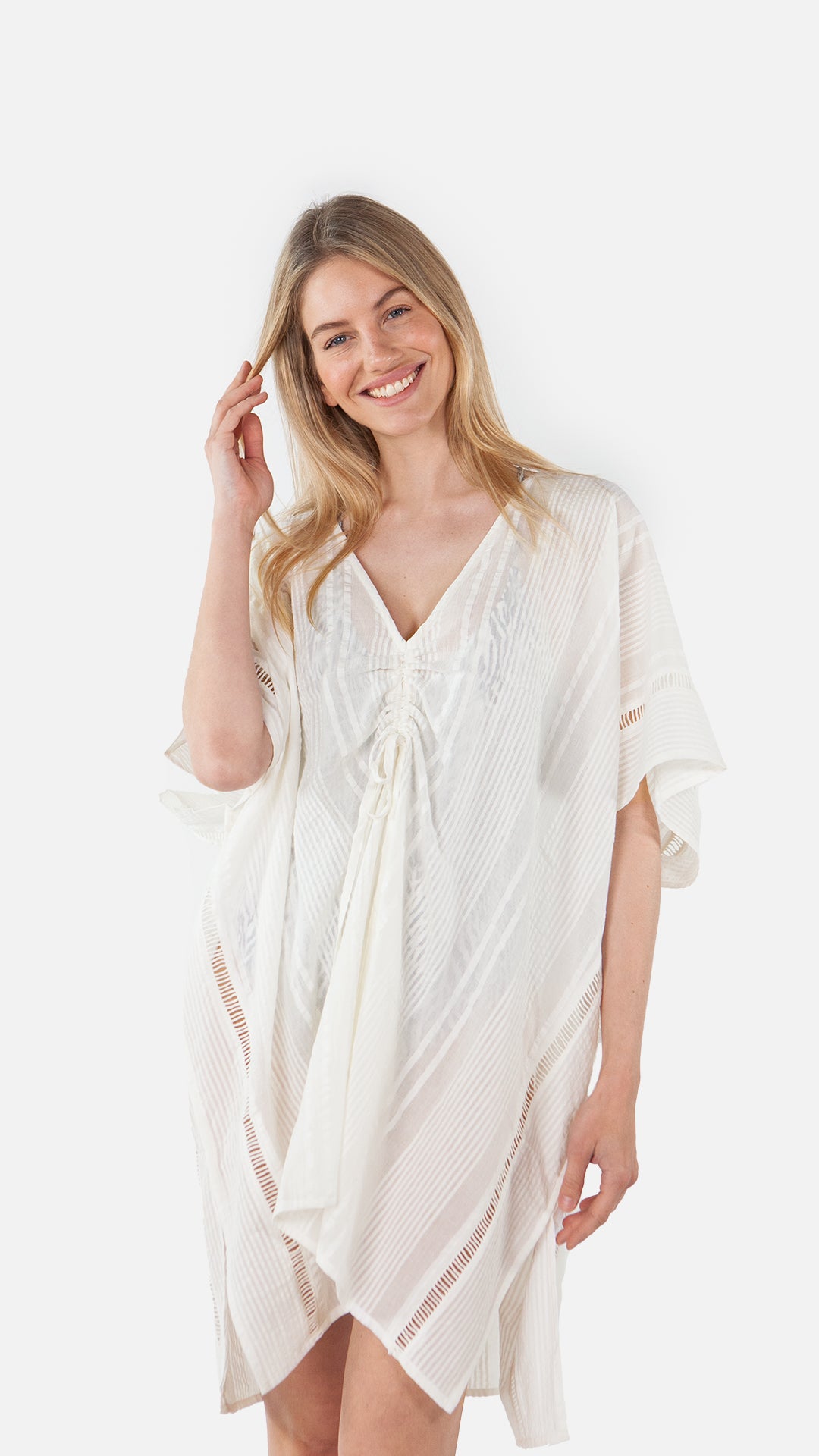 Women Raimha Kaftan off white - Front