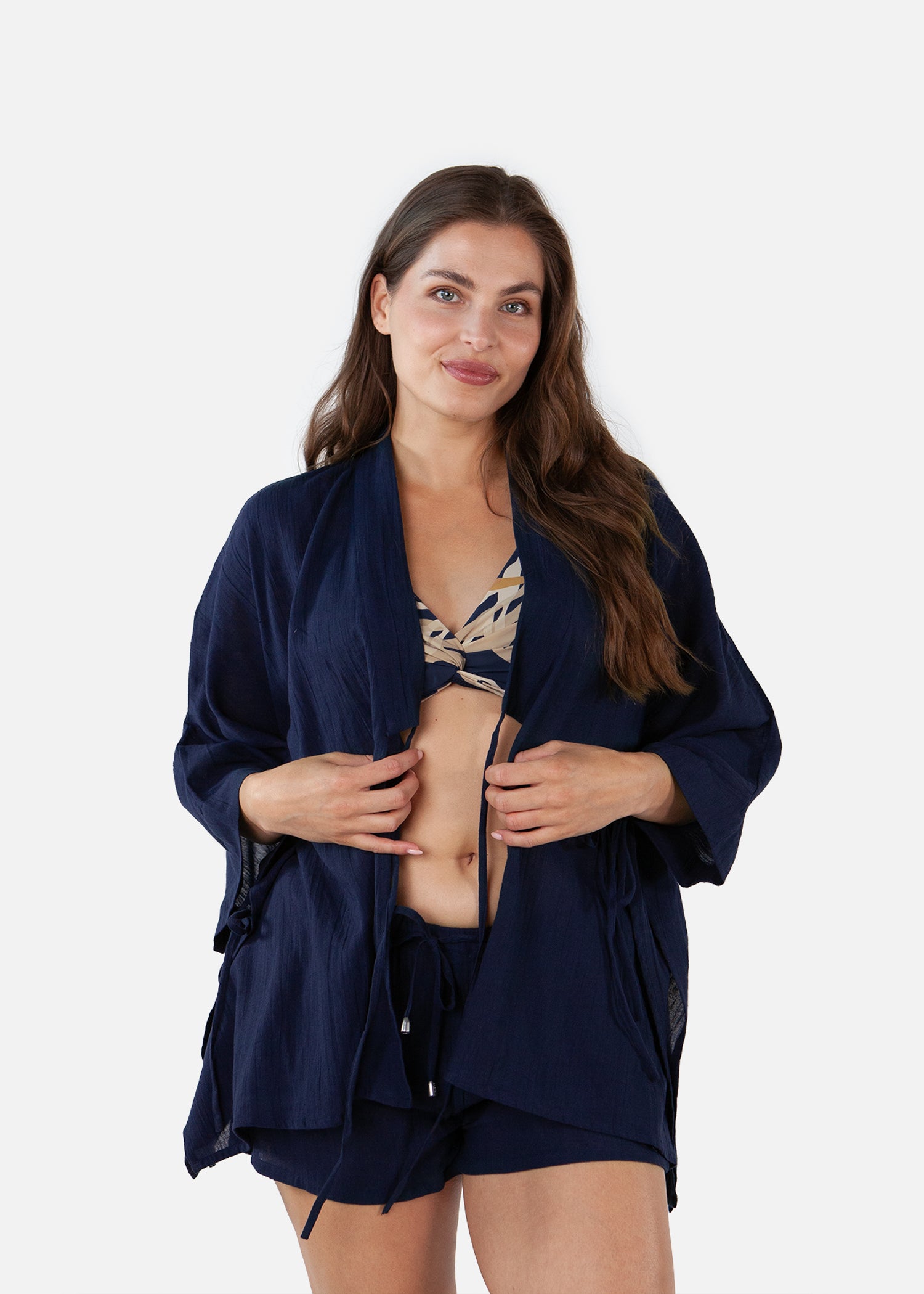 Women Ritay Kimono navy - Front
