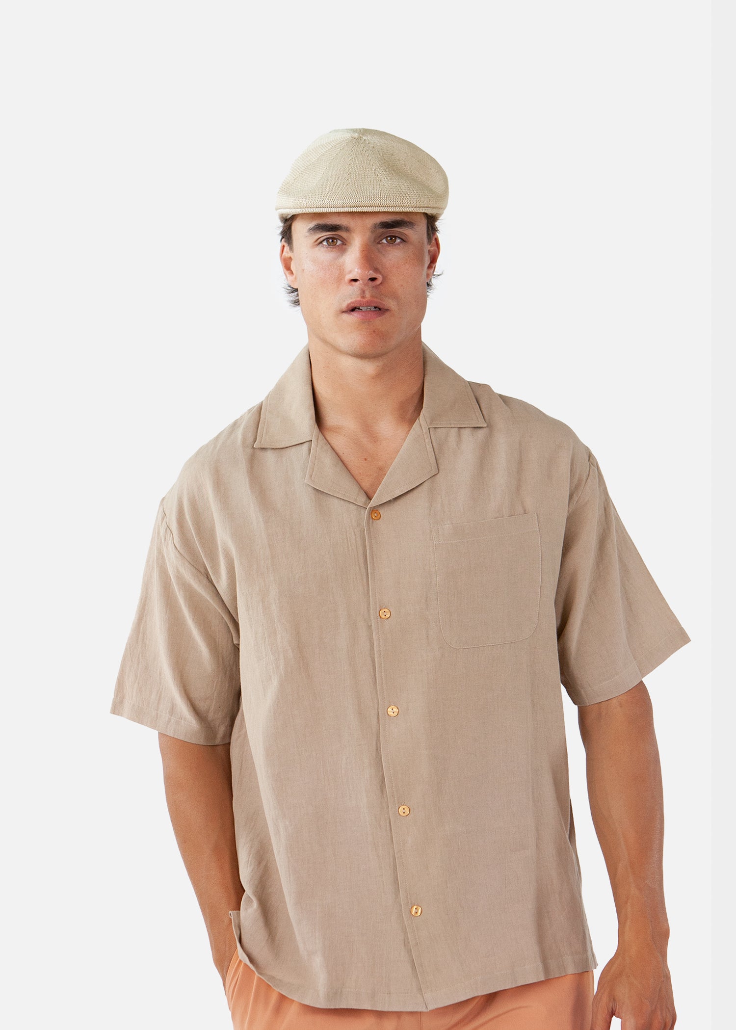 Men Faeble Cap wheat - Front