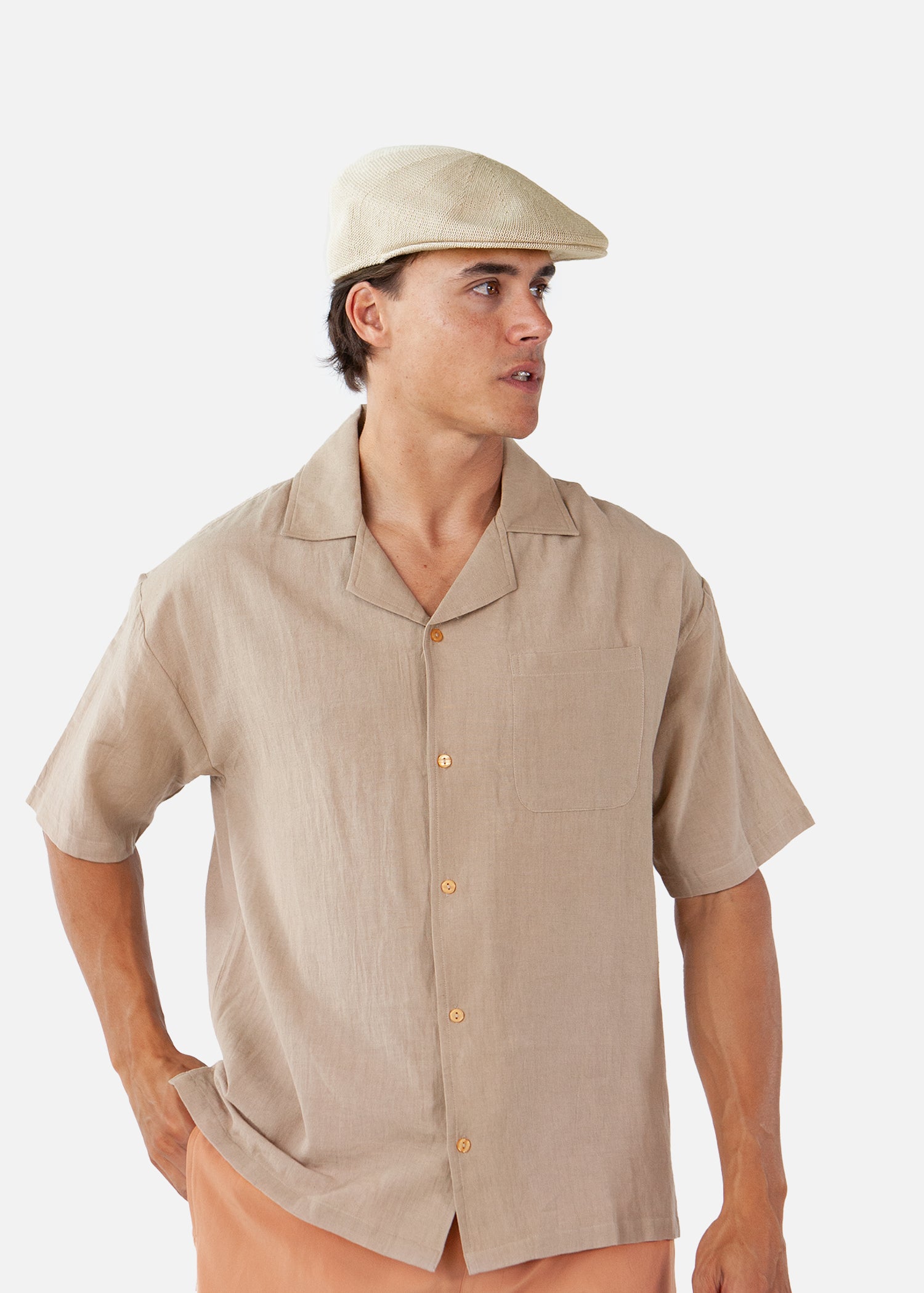 Men Faeble Cap wheat - Side