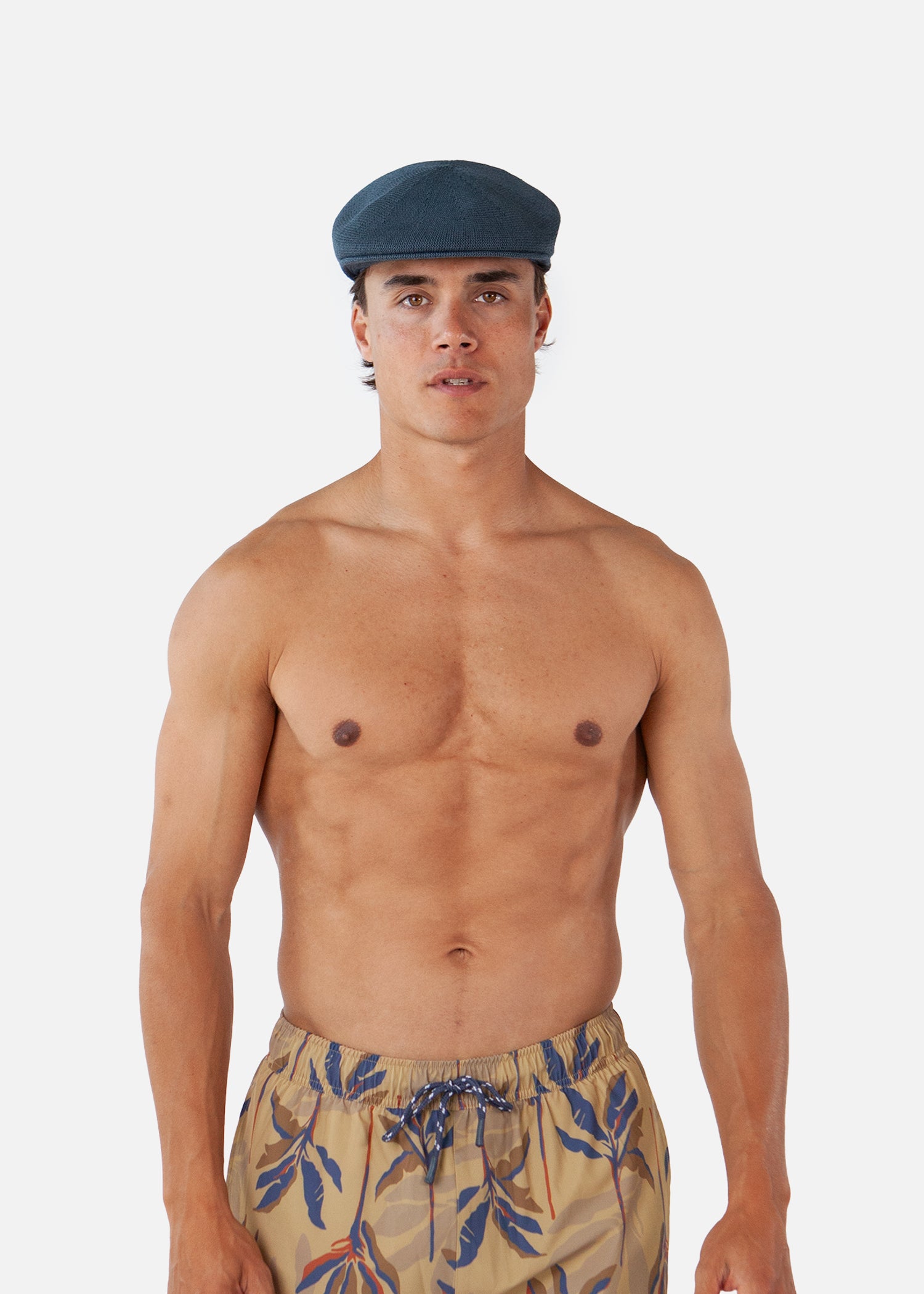 Men Faeble Cap denim - Front