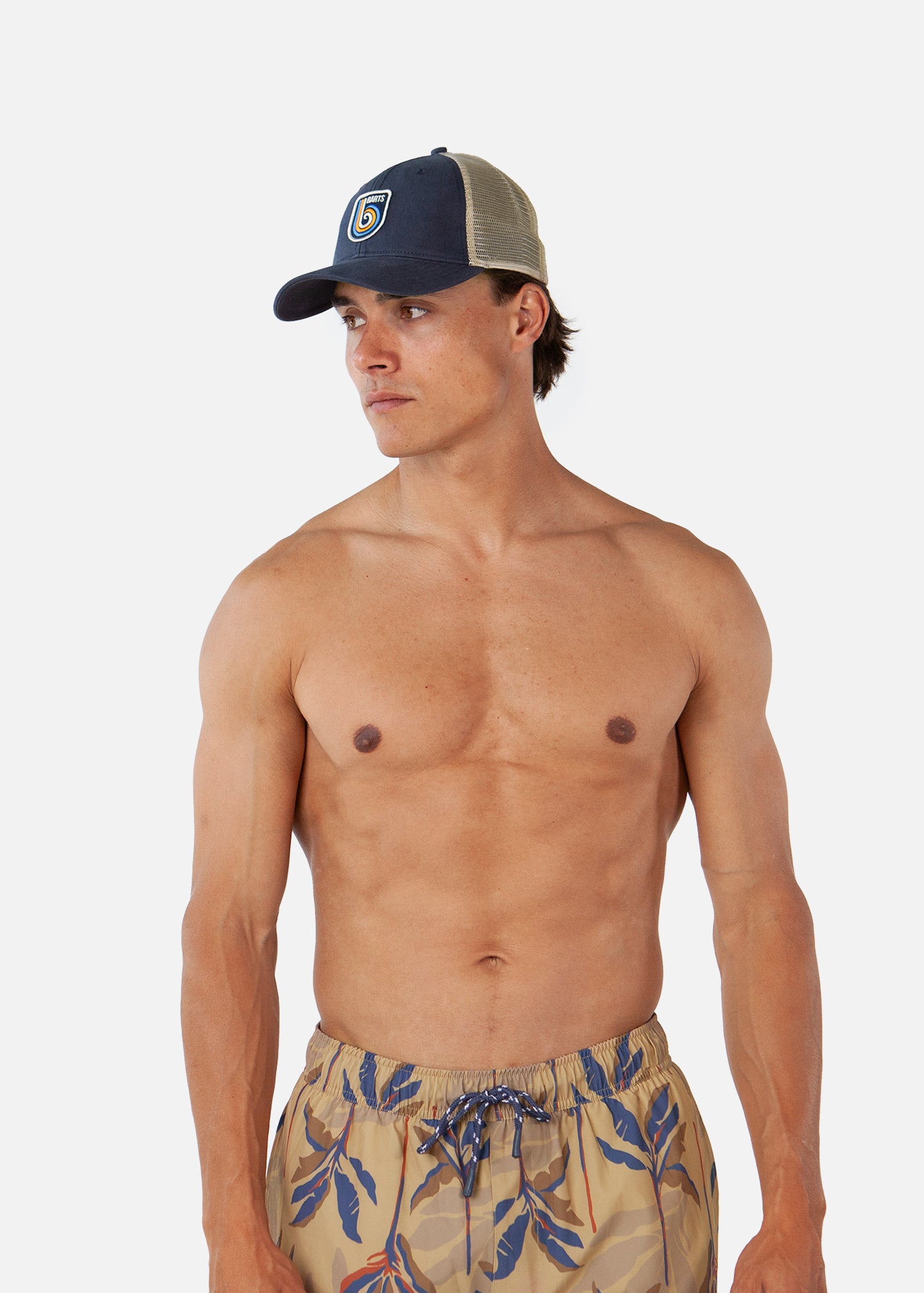 Men Loughran Cap navy - Side
