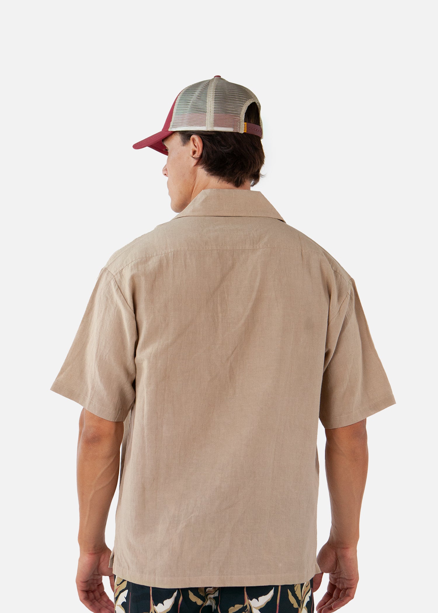 Men Loughran Cap brick - Back