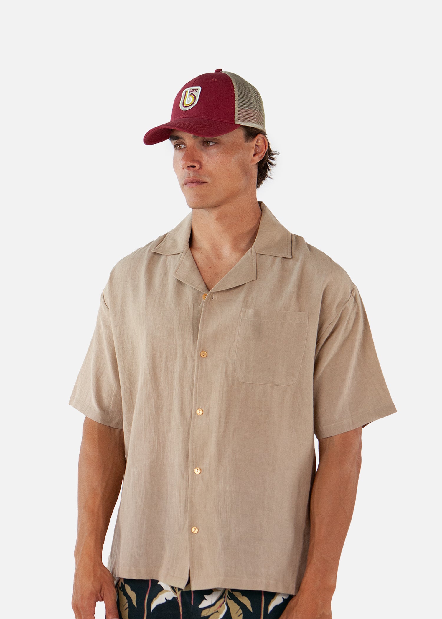 Men Loughran Cap brick - Side