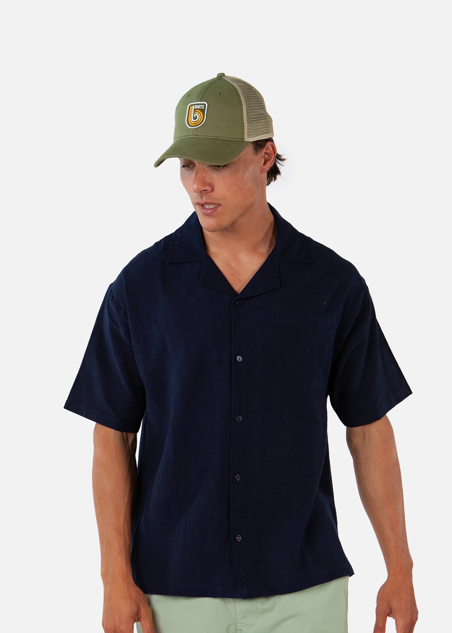 Men Loughran Cap khaki - Side