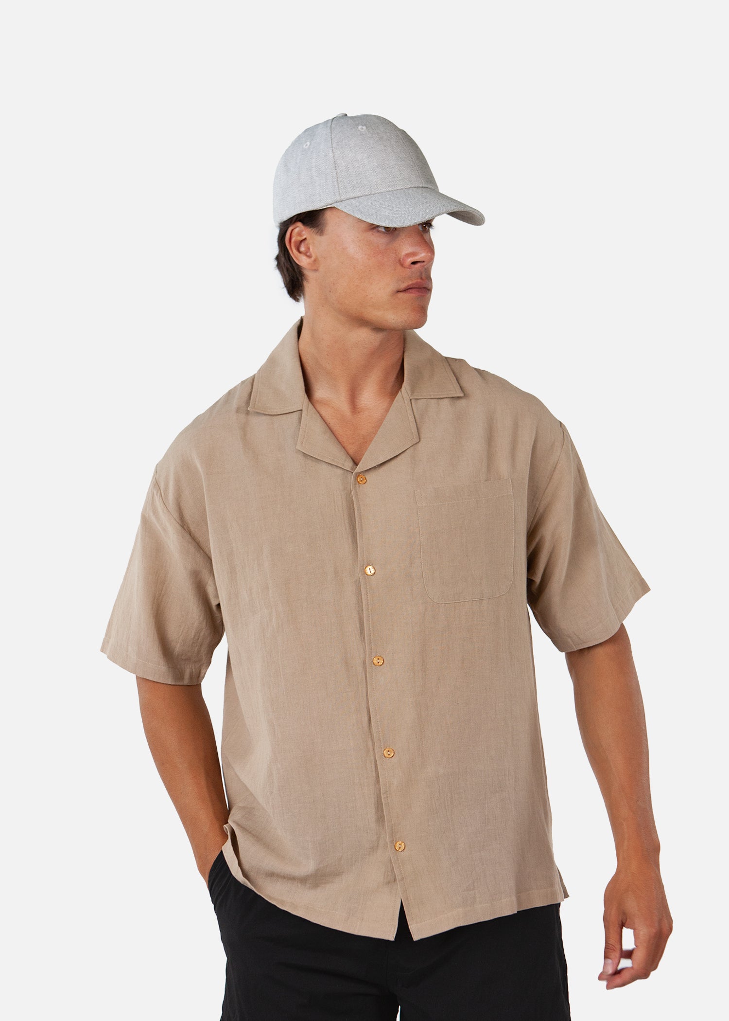 Men Balme Cap grey - Side