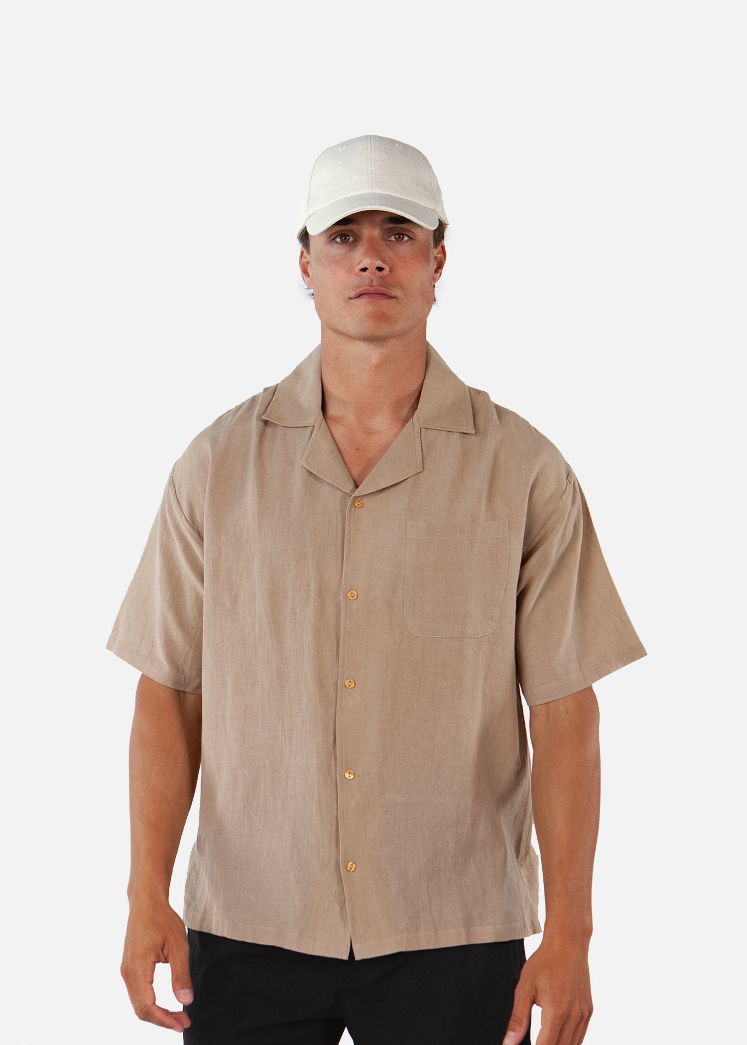 Men Balme Cap wheat - Front