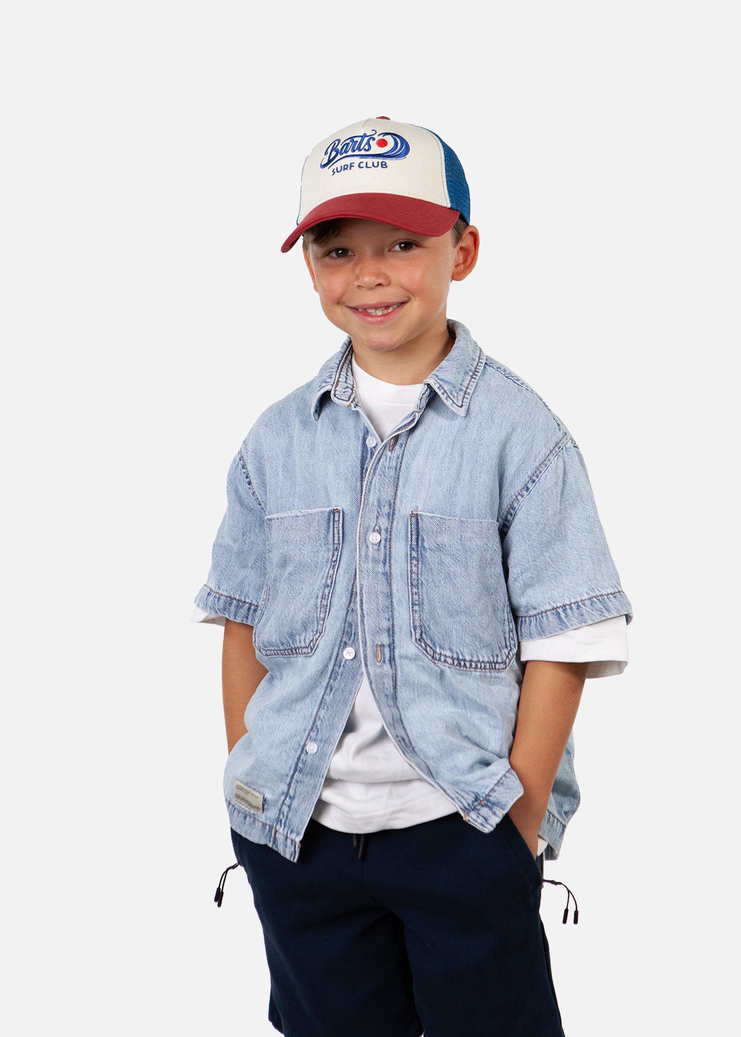 Kids Doudle Cap red - Front