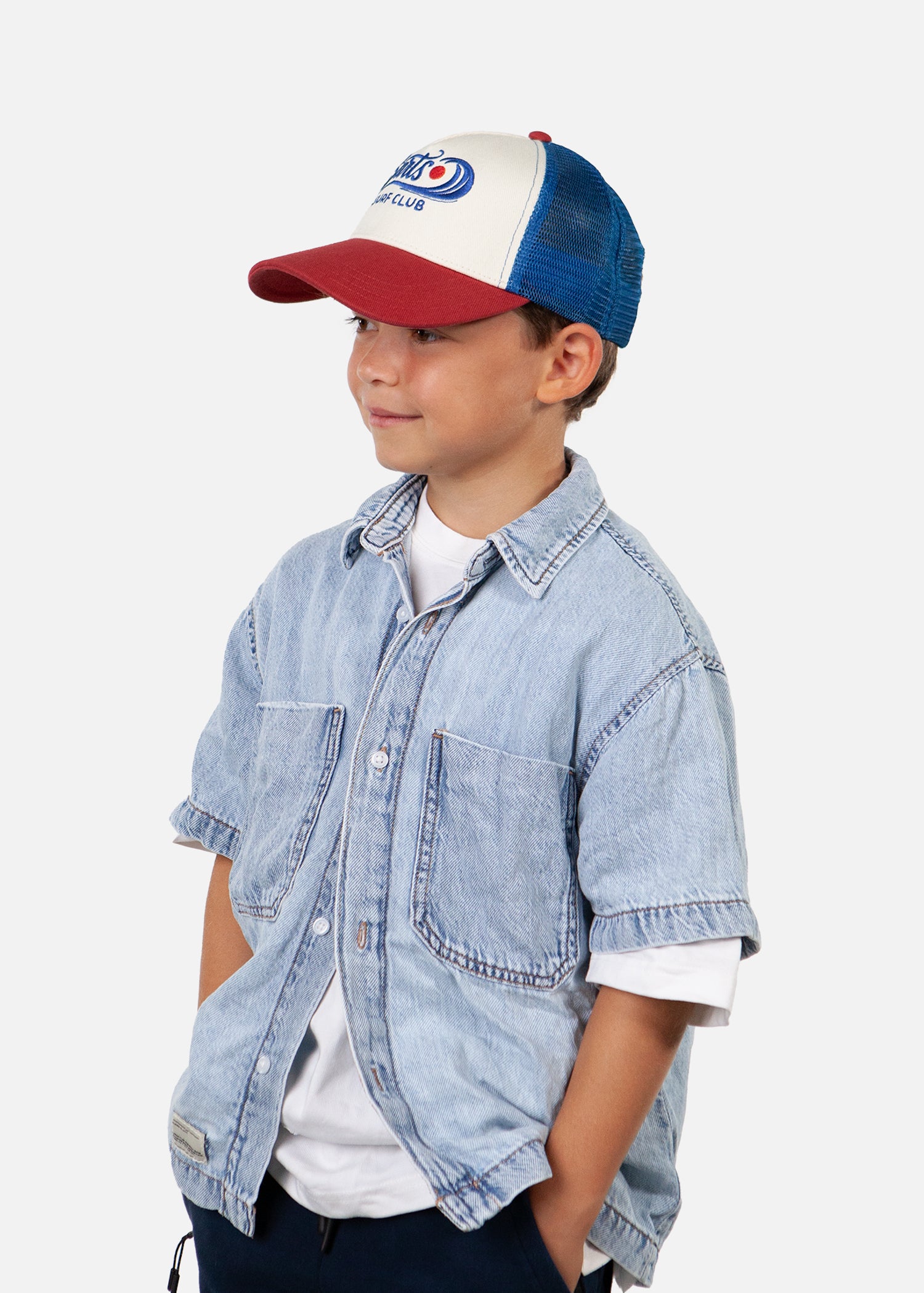 Kids Doudle Cap red - Side