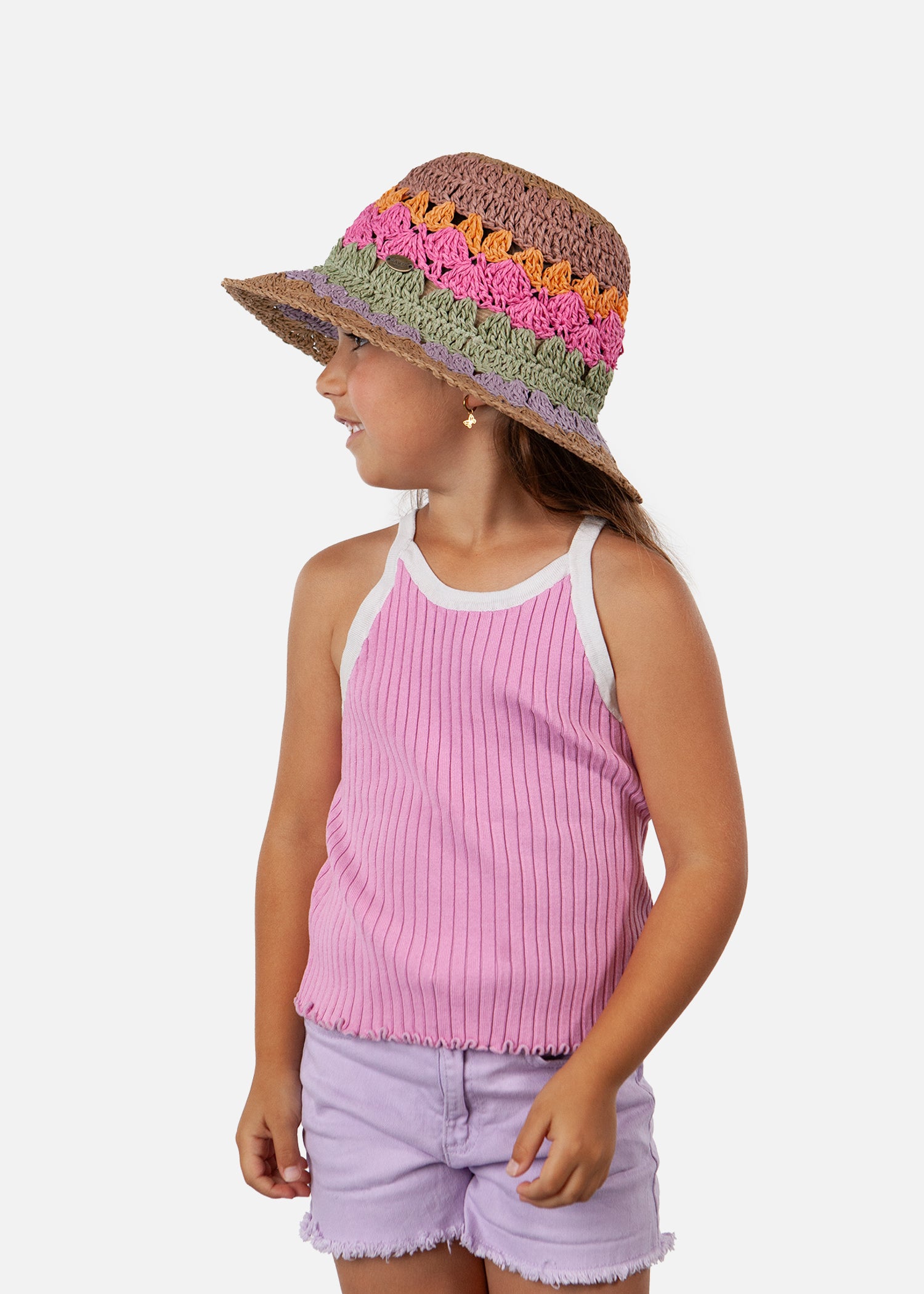 Kids Feathery Hat Kids magenta - Side