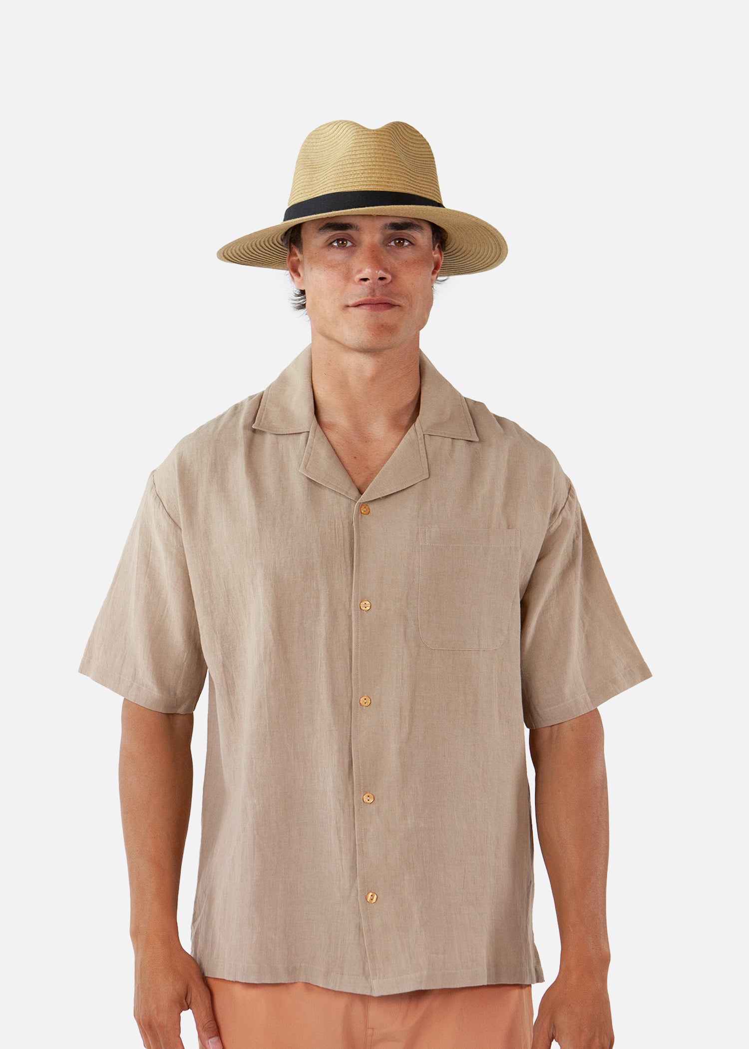 Men Aveloz Hat light brown - Front